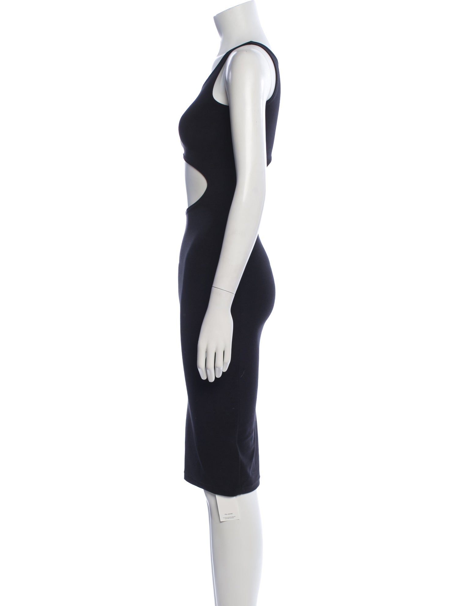 Frankies Bikinis Crew Neck Knee-Length Dress - Blue Dresses, Clothing -  WFRNK26414 | The RealReal