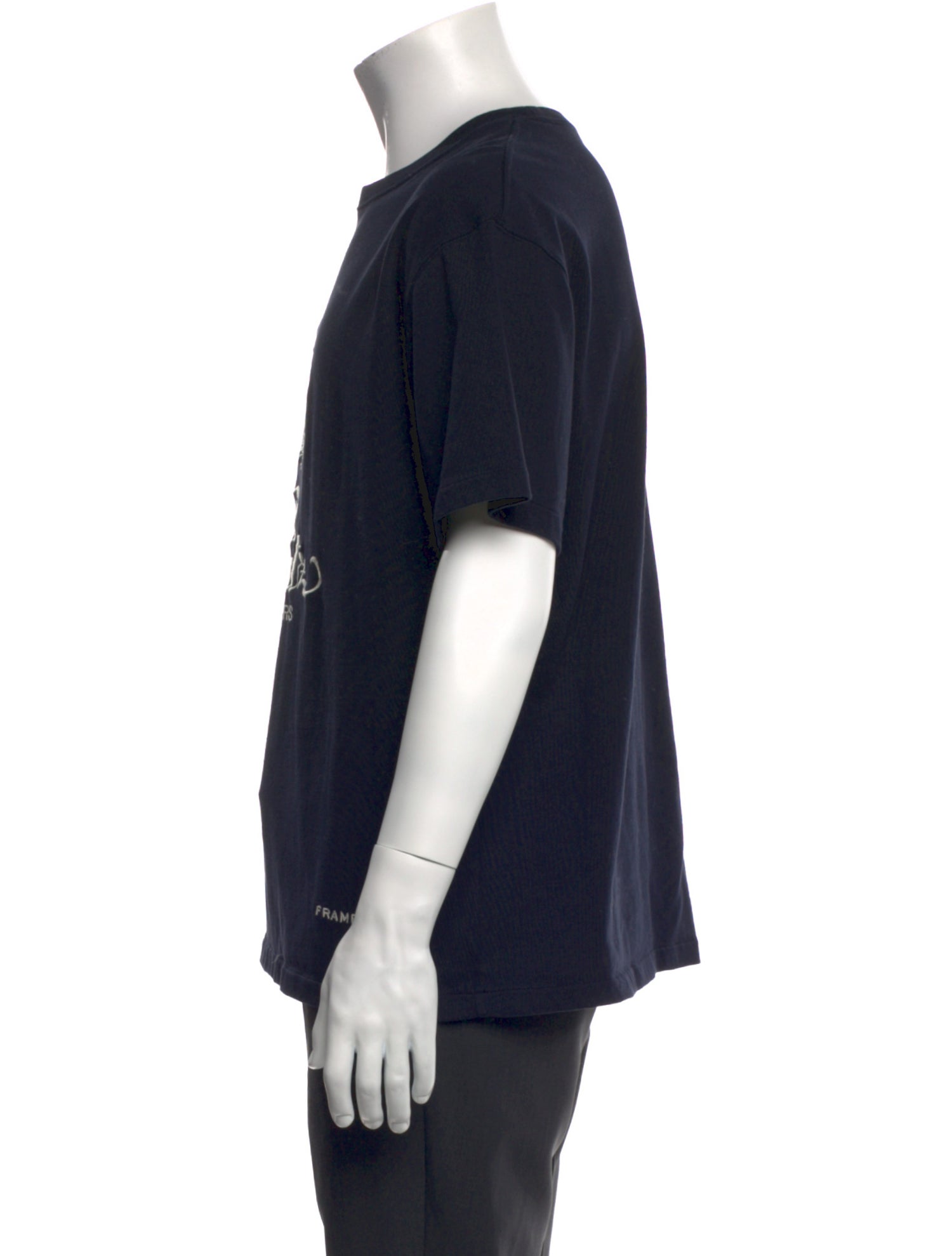 Frame x Ritz Paris Graphic Print Crew Neck T-Shirt