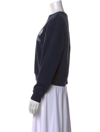 Frame x Ritz Paris Graphic Print Crew Neck Sweatshirt