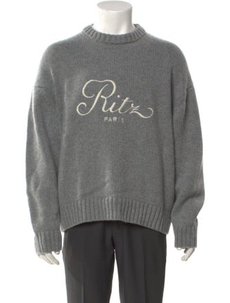 Frame x Ritz Paris Cashmere Graphic Print Pullover