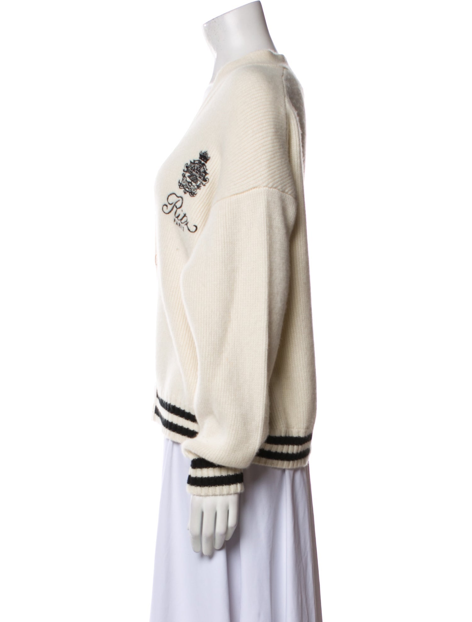 Frame x Ritz Paris Cashmere Striped Sweater