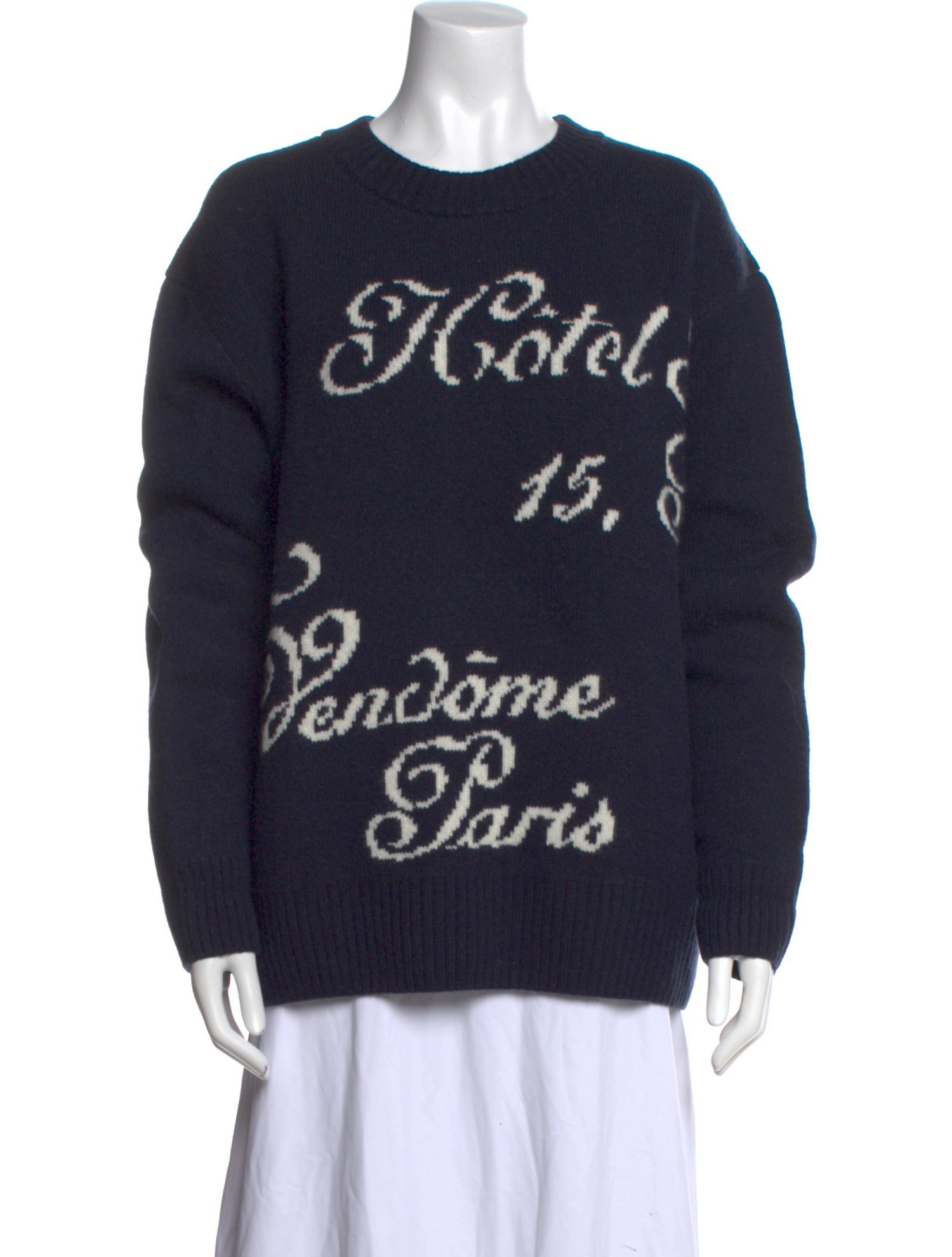 Frame x Ritz Paris Cashmere Printed Sweater