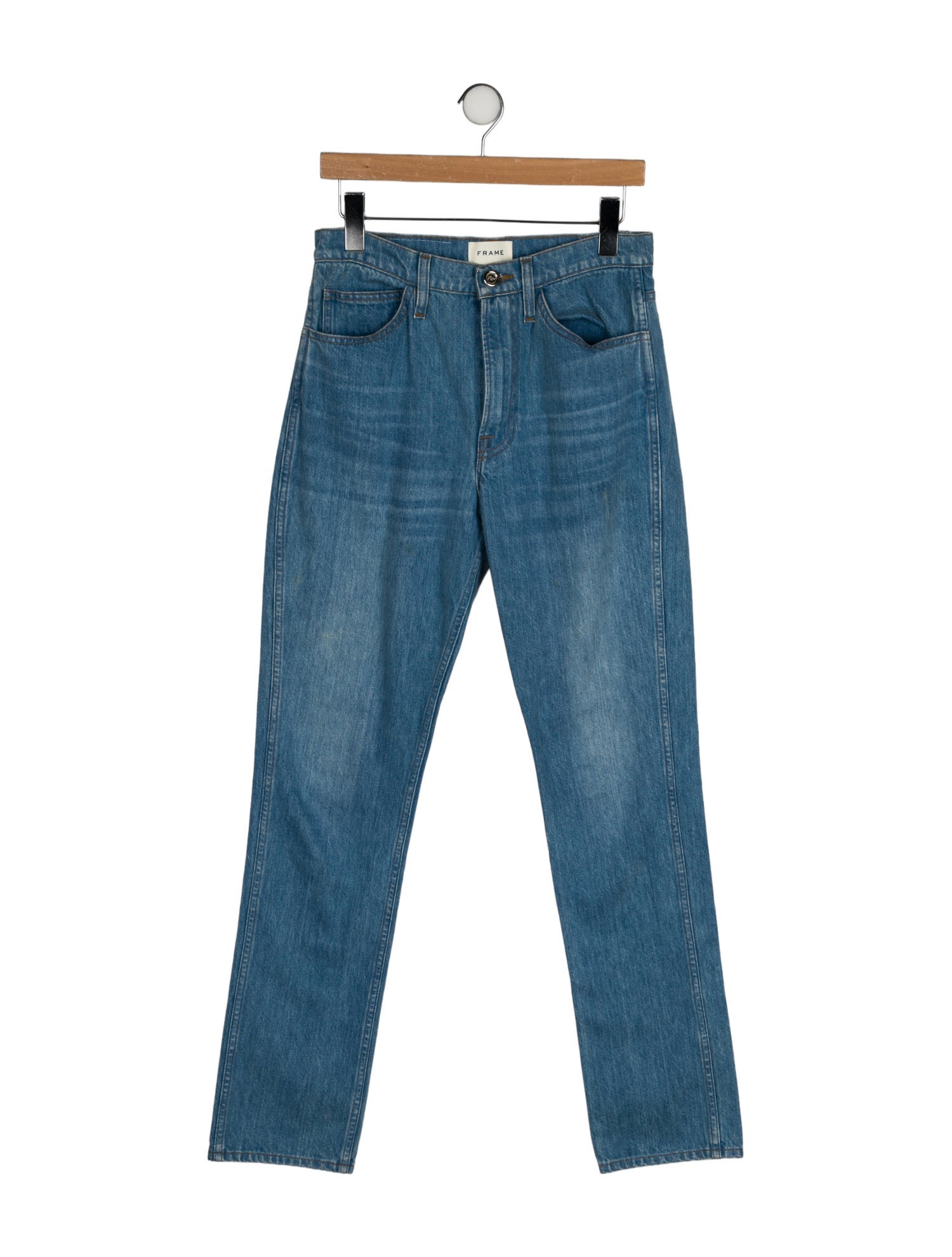 Frame x Ritz Paris Mid-Rise Straight Leg Jeans