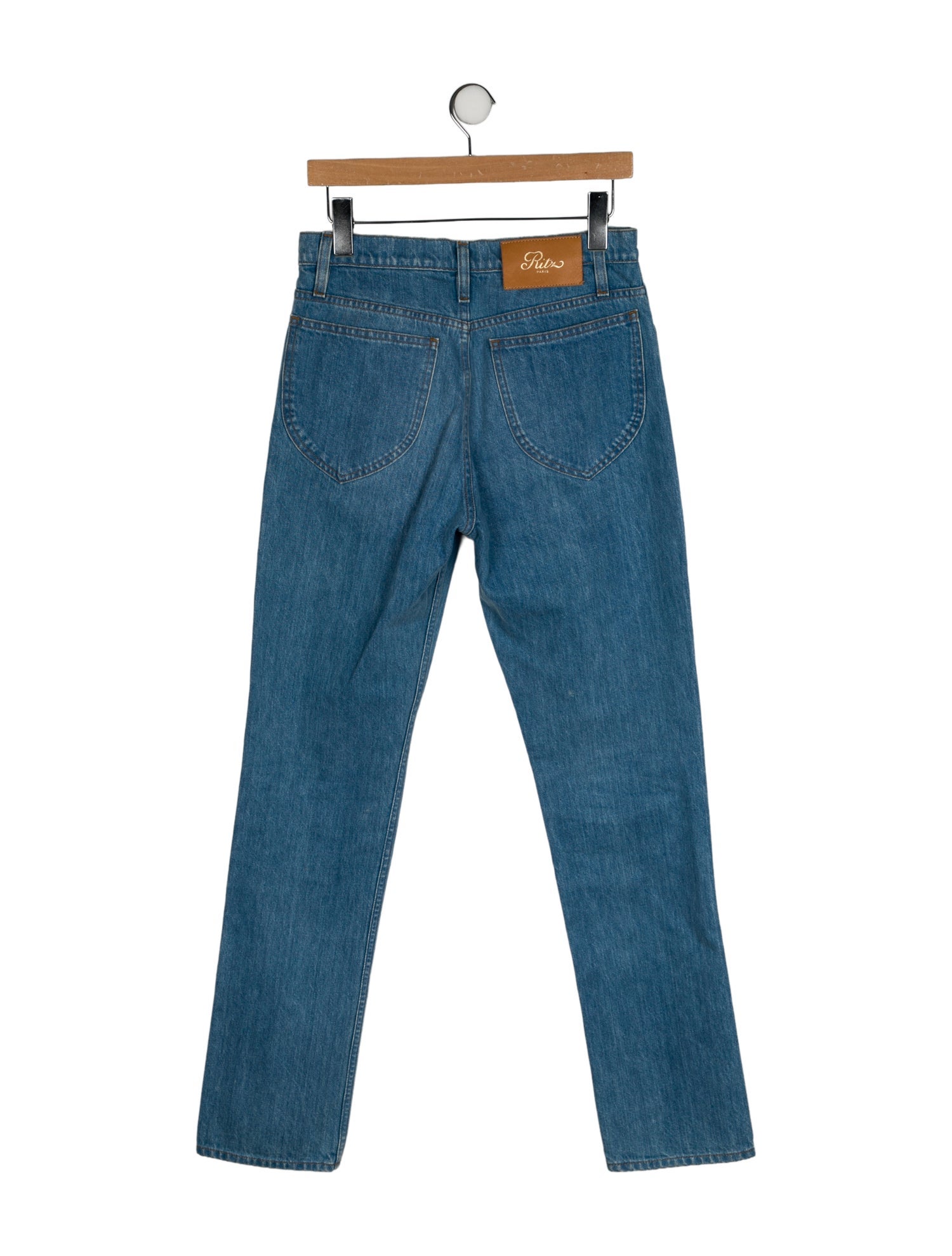 Frame x Ritz Paris Mid-Rise Straight Leg Jeans