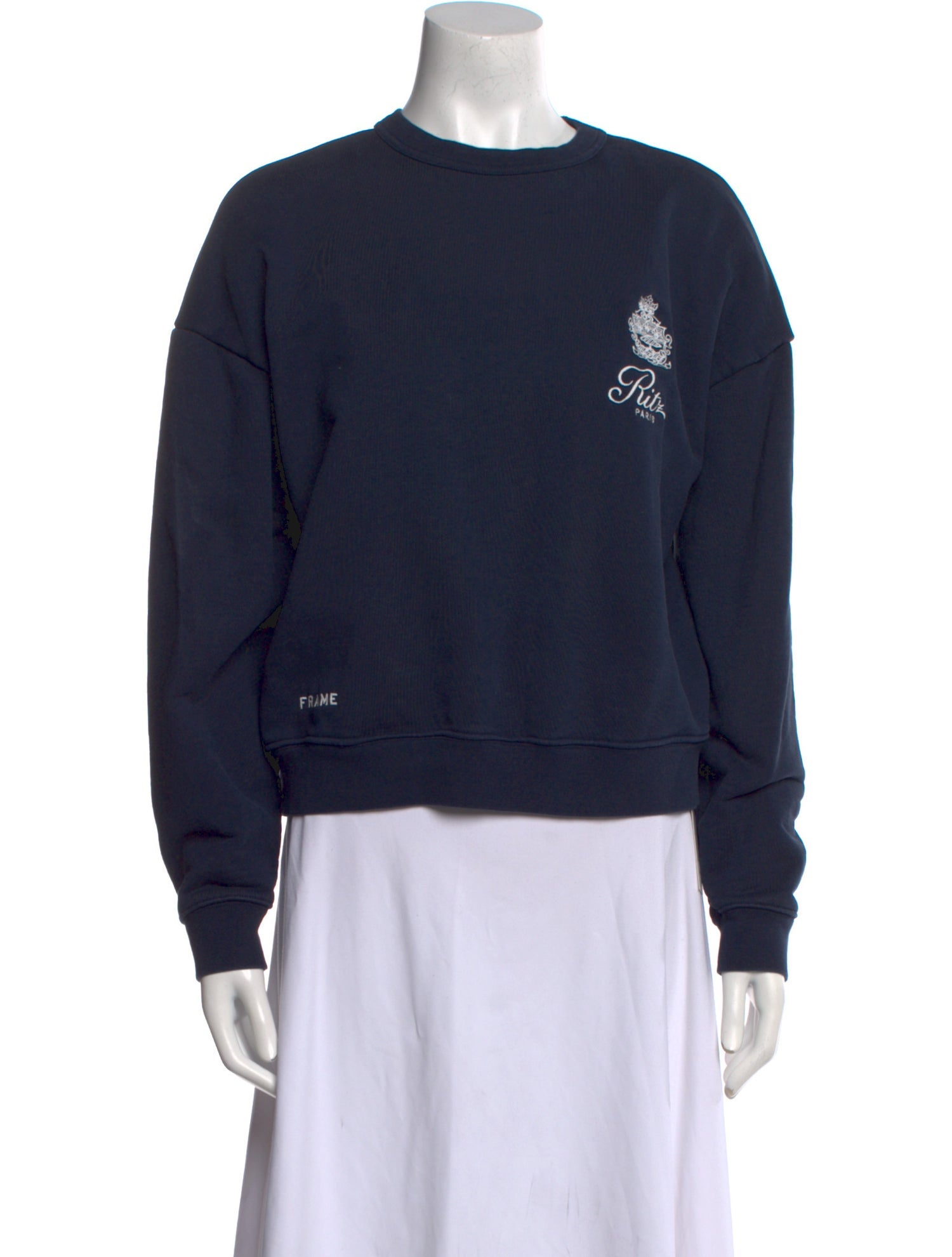 Frame x Ritz Paris Crew Neck Long Sleeve Sweatshirt