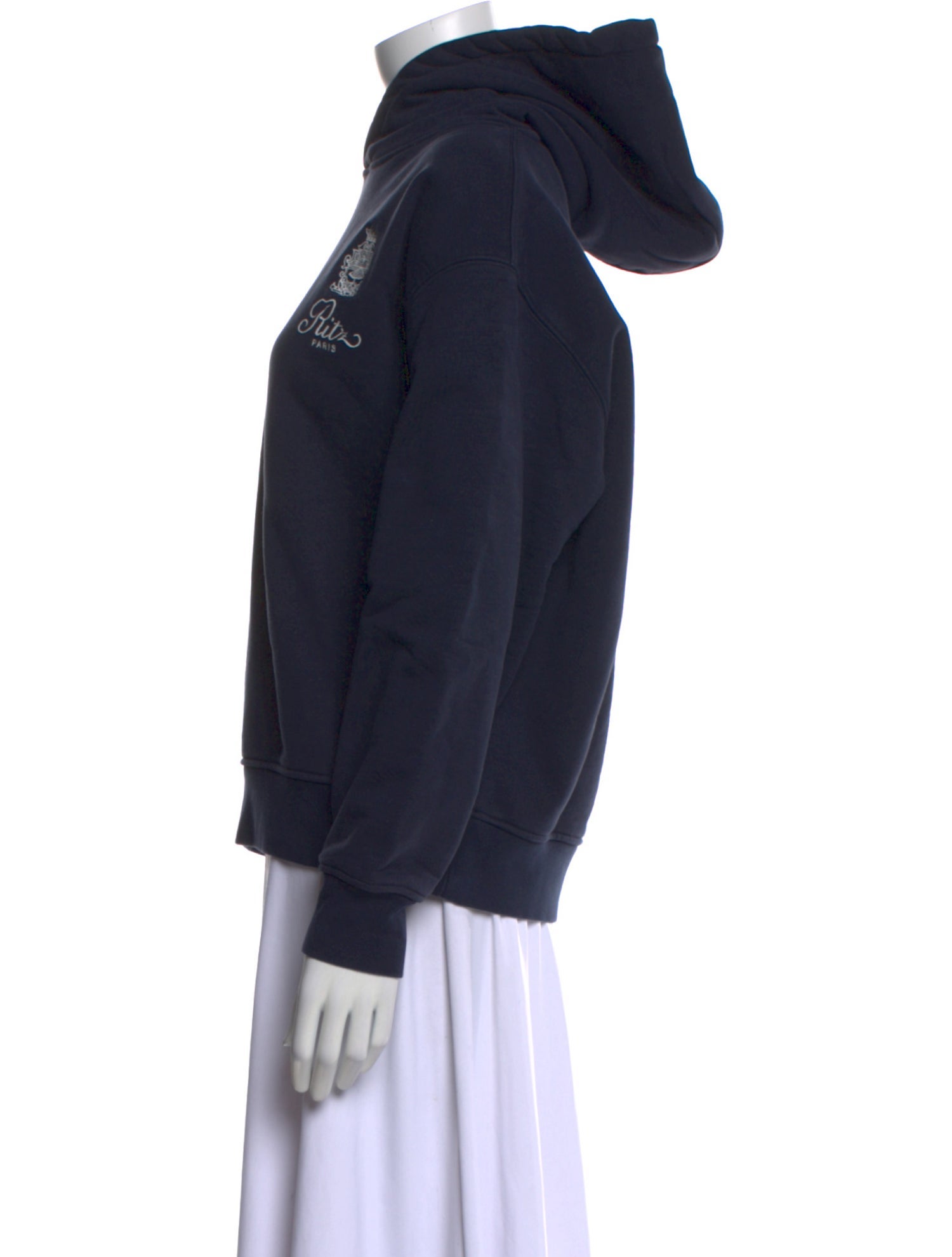 Frame x Ritz Paris Graphic Print Crew Neck Sweatshirt