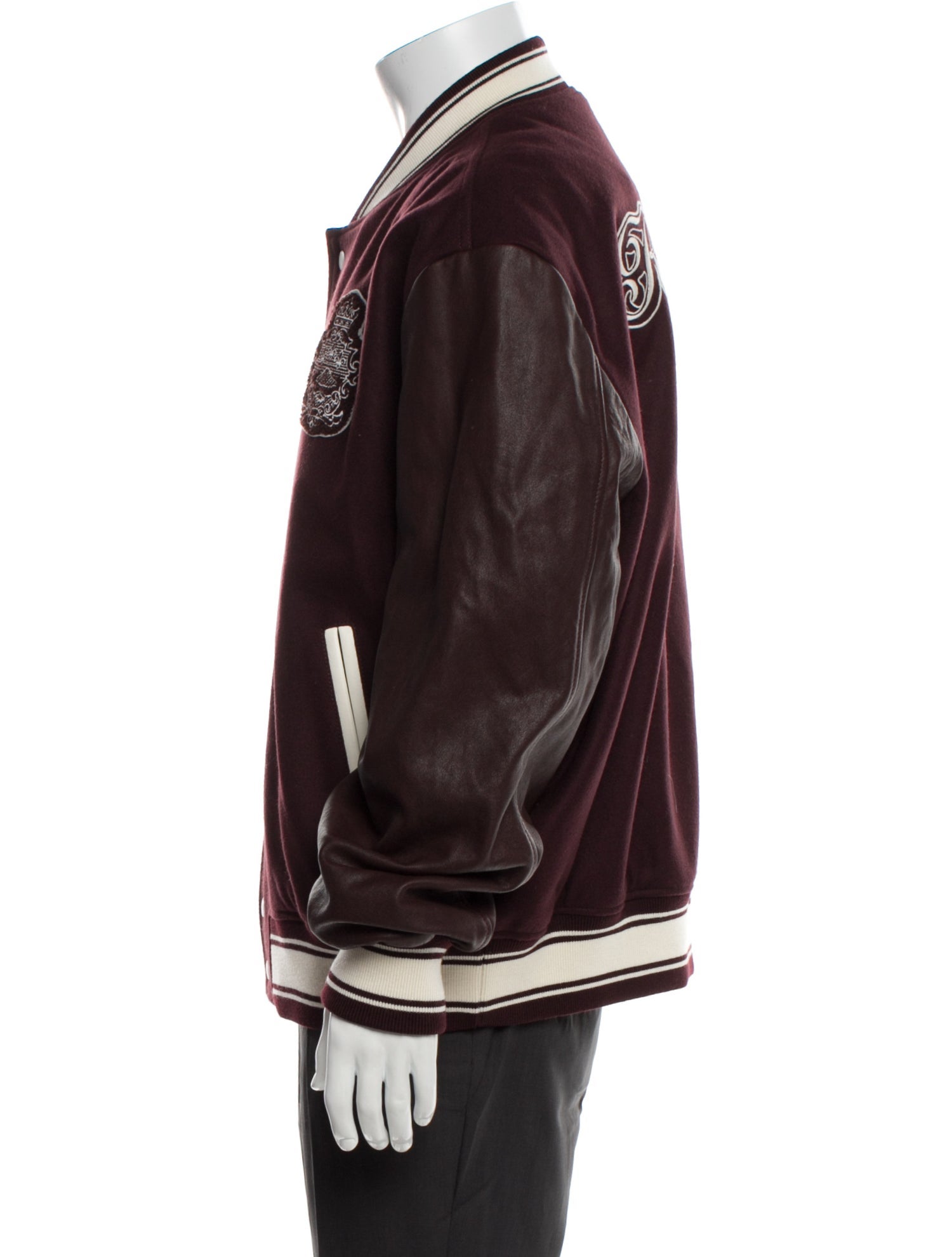 Frame x Ritz Paris Wool Striped Varsity Jacket w/ Tags