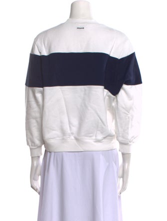 Frame x Ritz Paris Graphic Print Crew Neck Sweatshirt