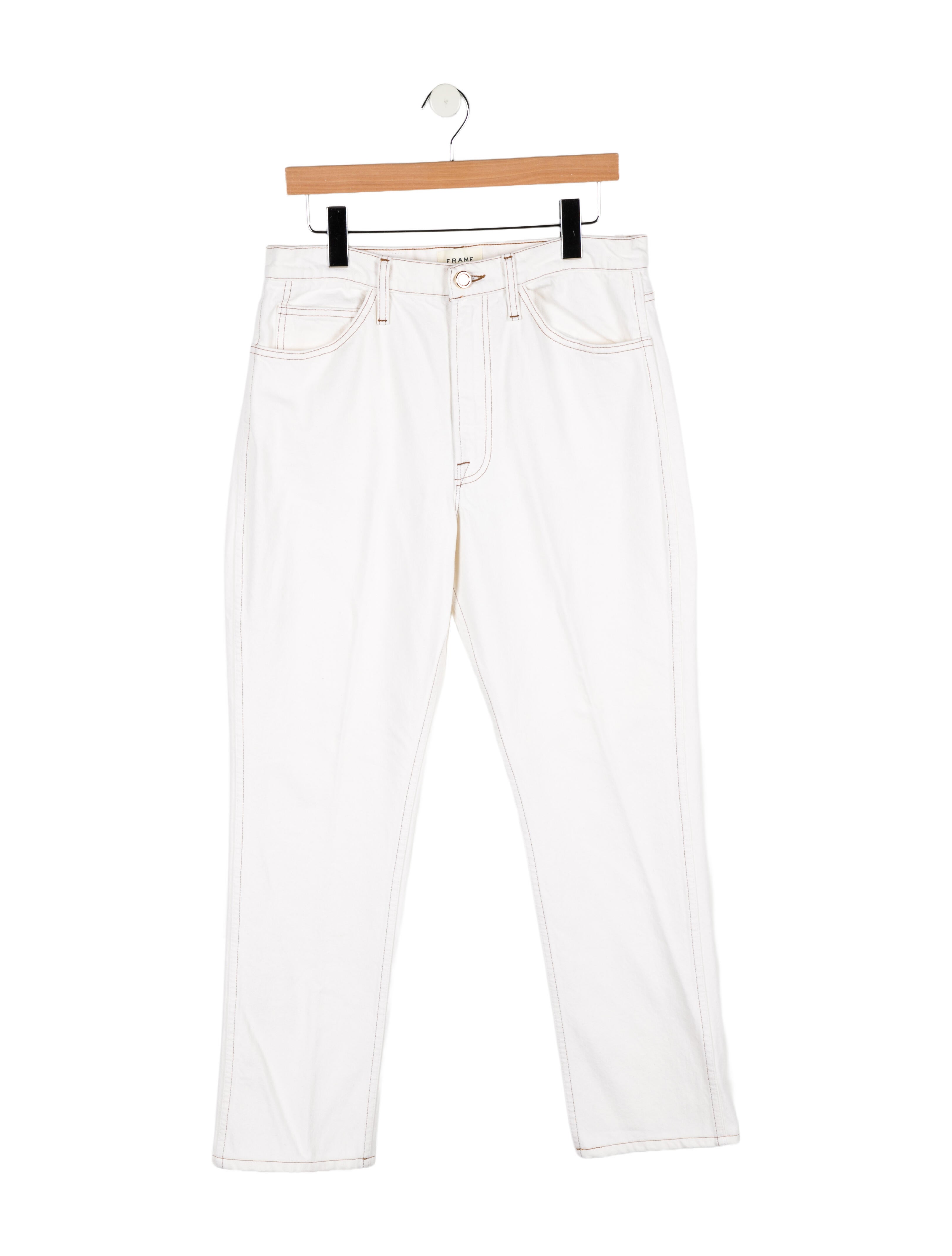 Frame x Ritz Paris High-Rise Straight Leg Jeans