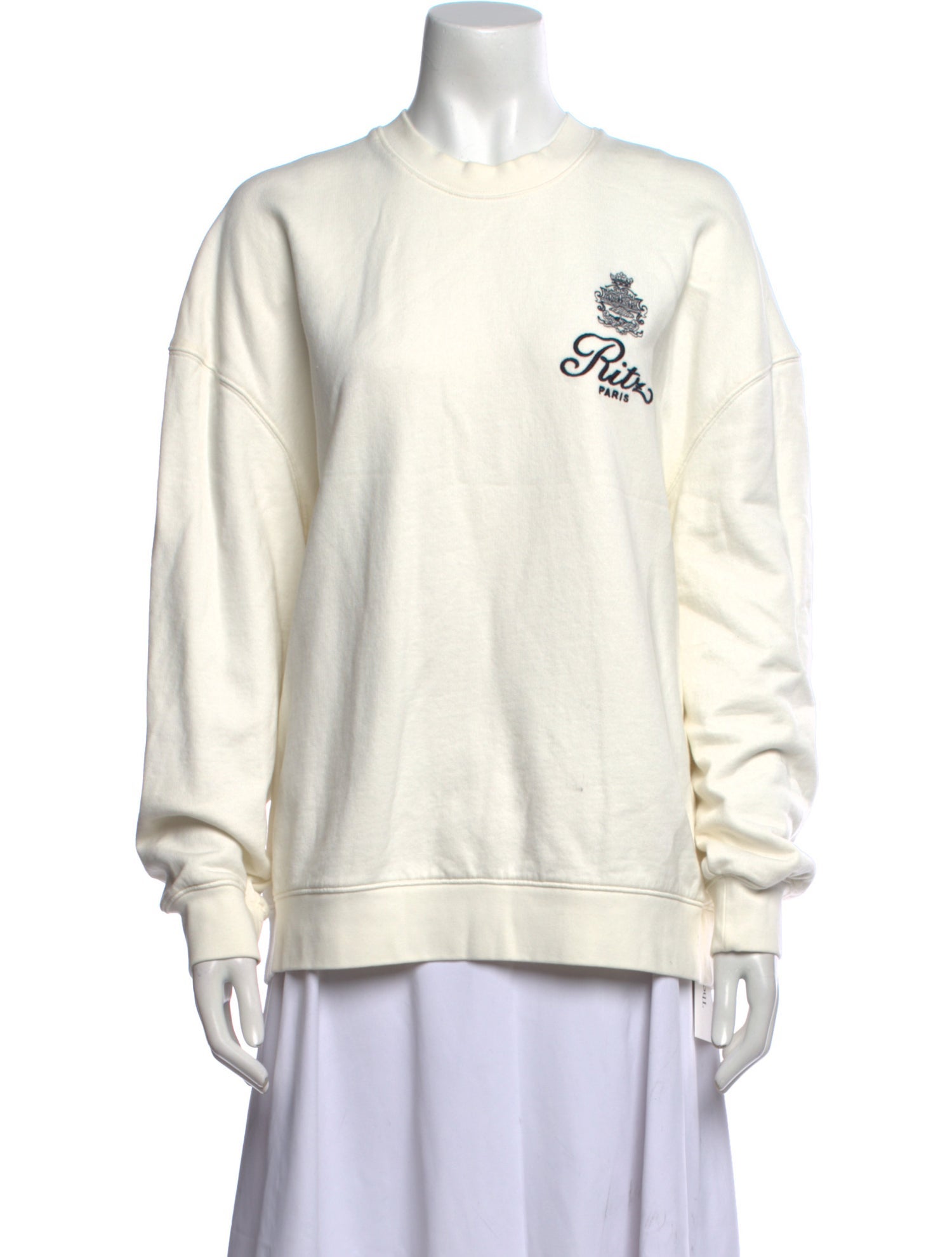 Frame x Ritz Paris Crew Neck Long Sleeve Sweatshirt