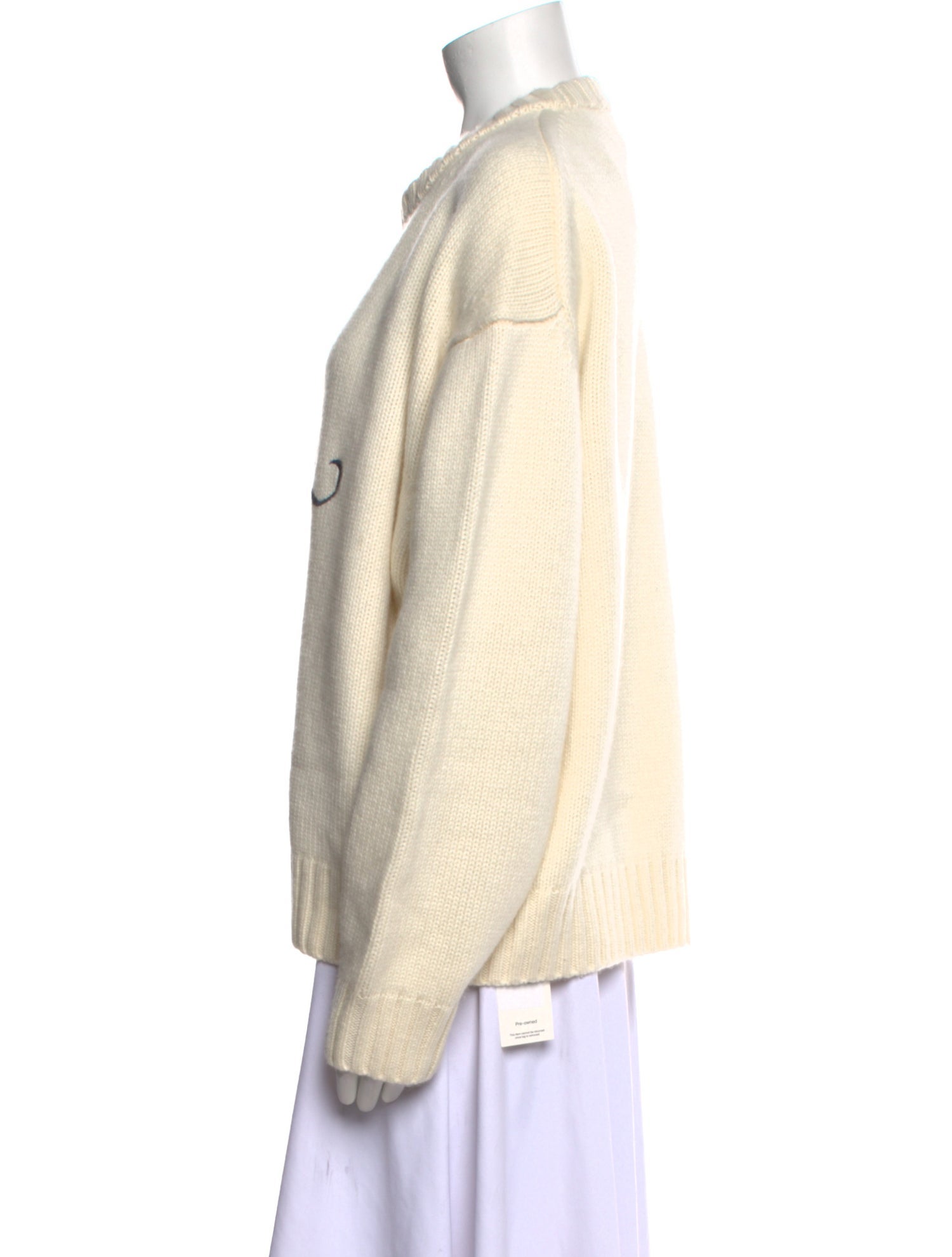 Frame x Ritz Paris Cashmere Graphic Print Sweater