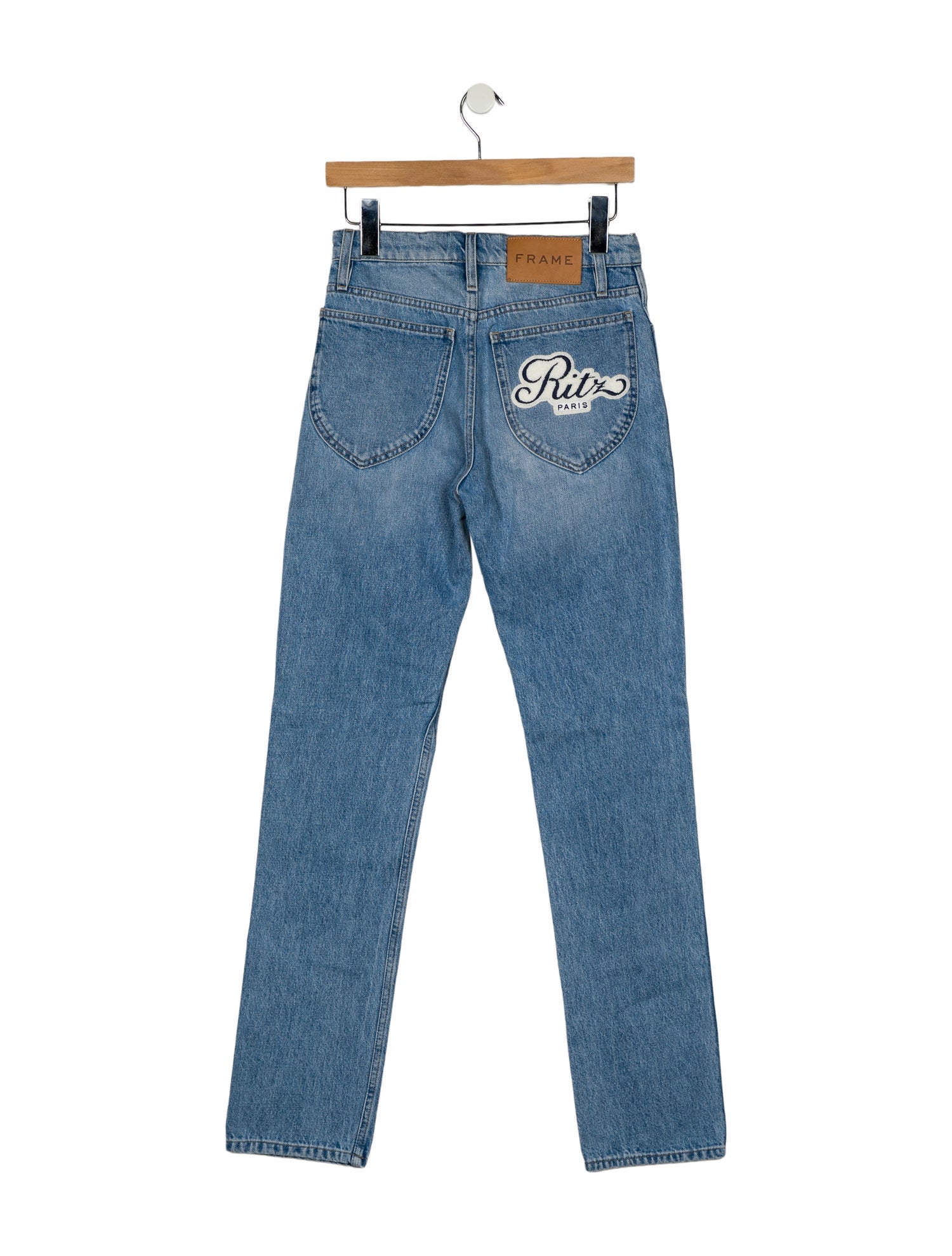 Frame x Ritz Paris High-Rise Straight Leg Jeans