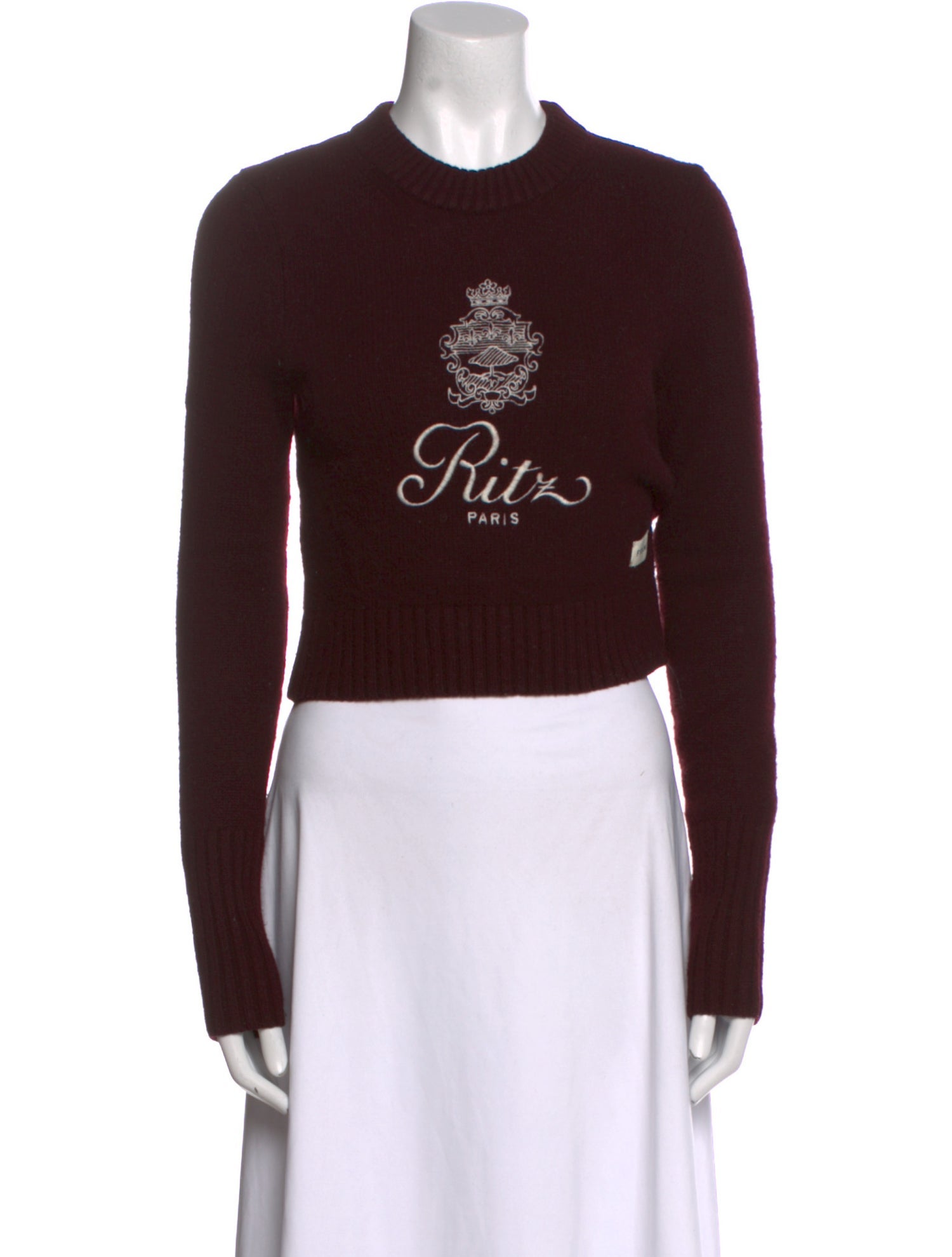 Frame x Ritz Paris Cashmere Printed Sweater