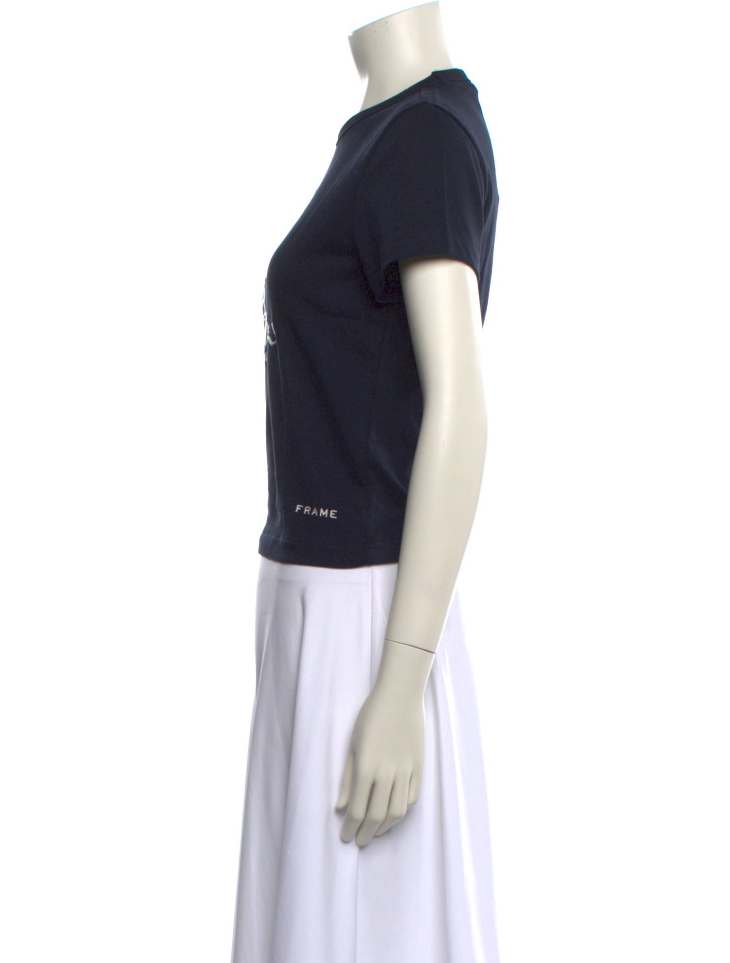 Frame x Ritz Paris Graphic Print Crew Neck T-Shirt w/ Tags