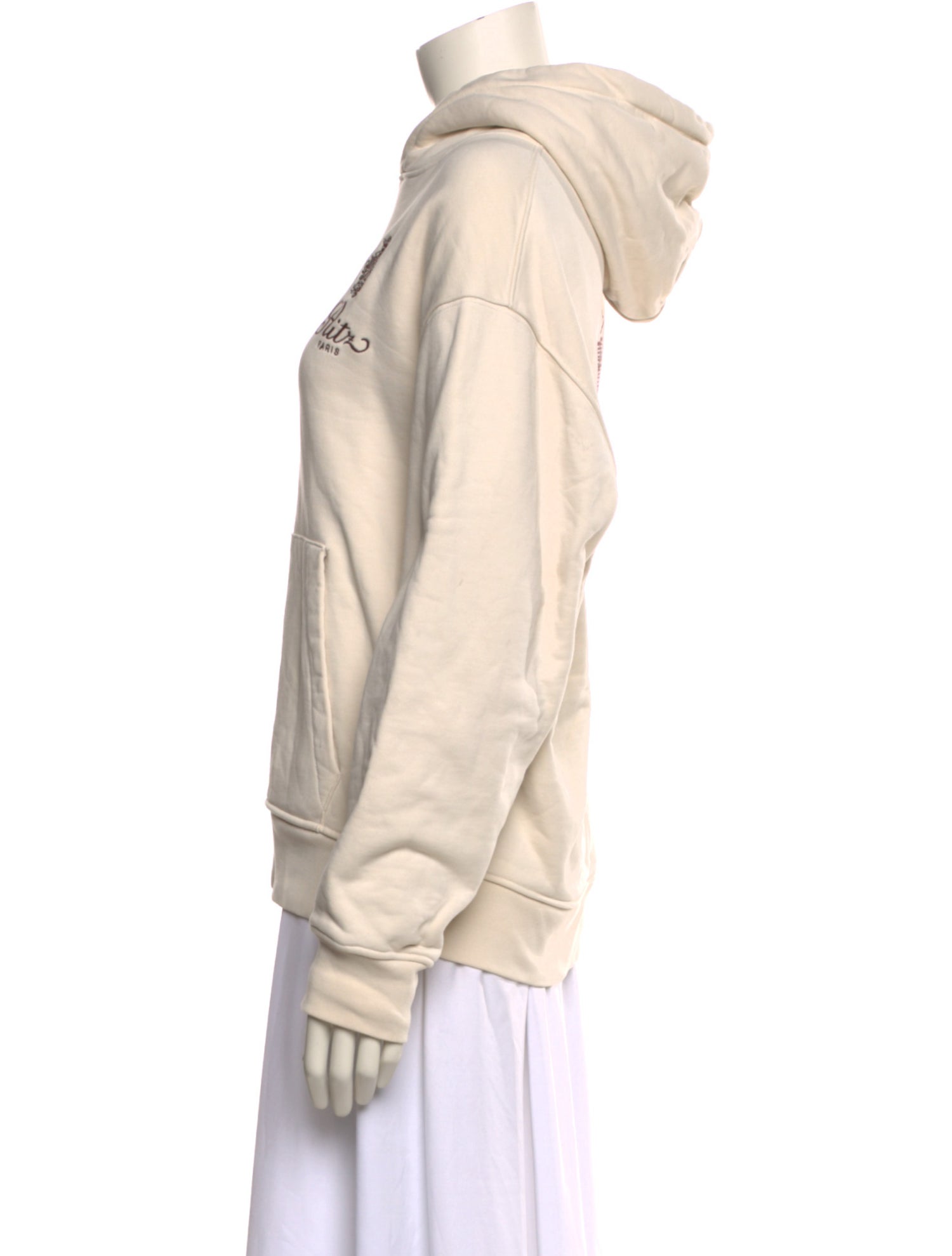 Frame x Ritz Paris Graphic Print Mock Neck Sweatshirt