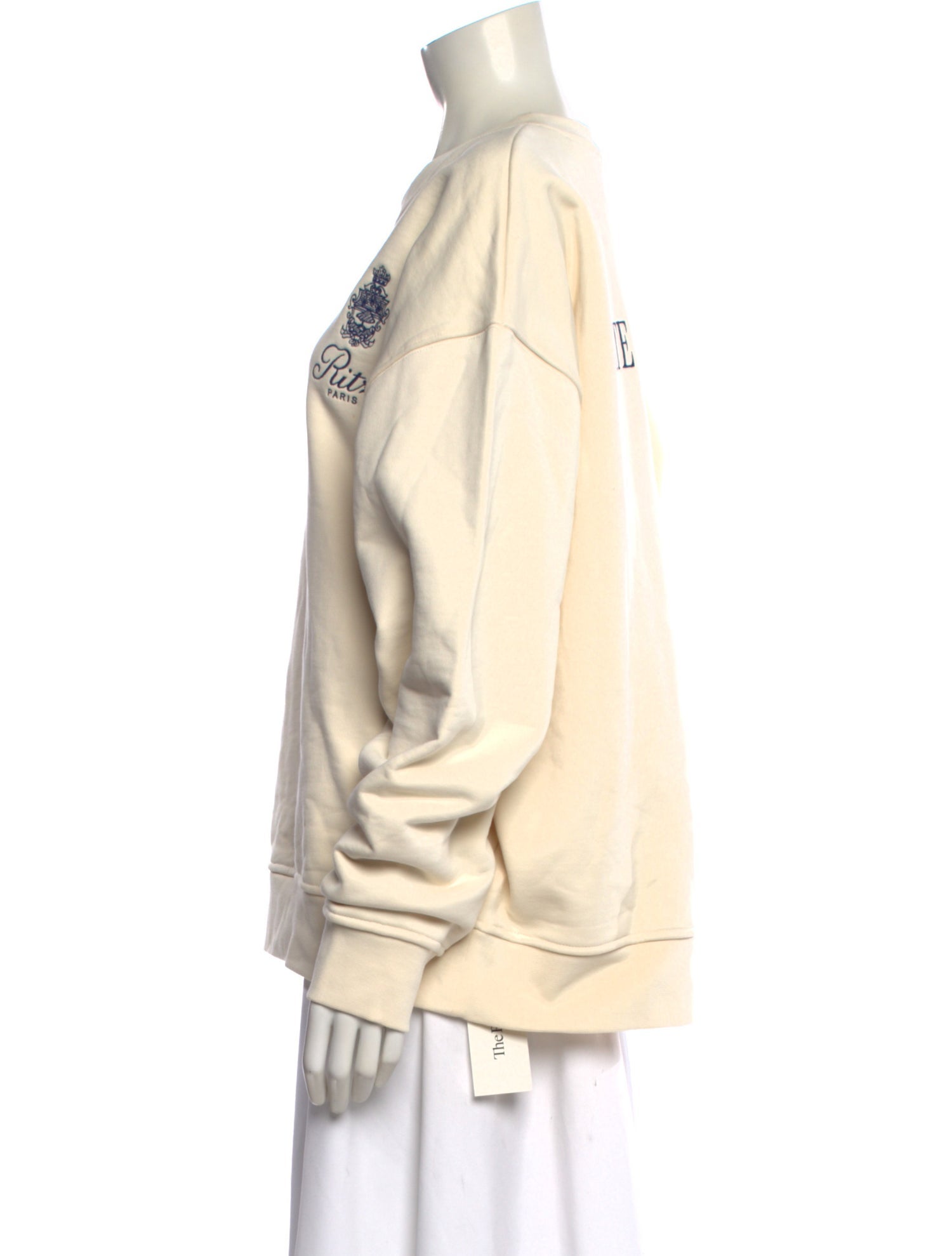 Frame x Ritz Paris Graphic Print Crew Neck Sweatshirt