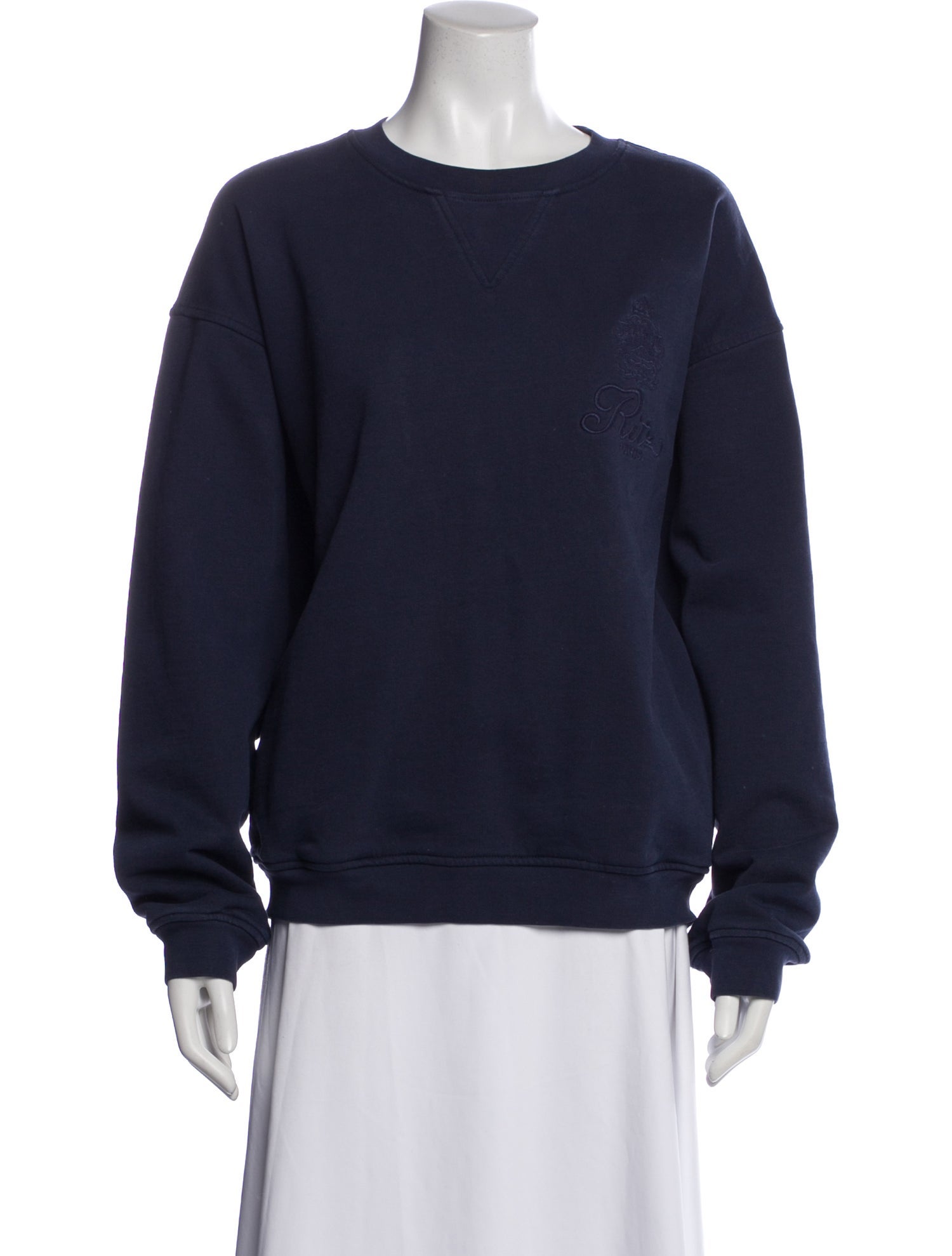 Frame x Ritz Paris Crew Neck Long Sleeve Sweatshirt