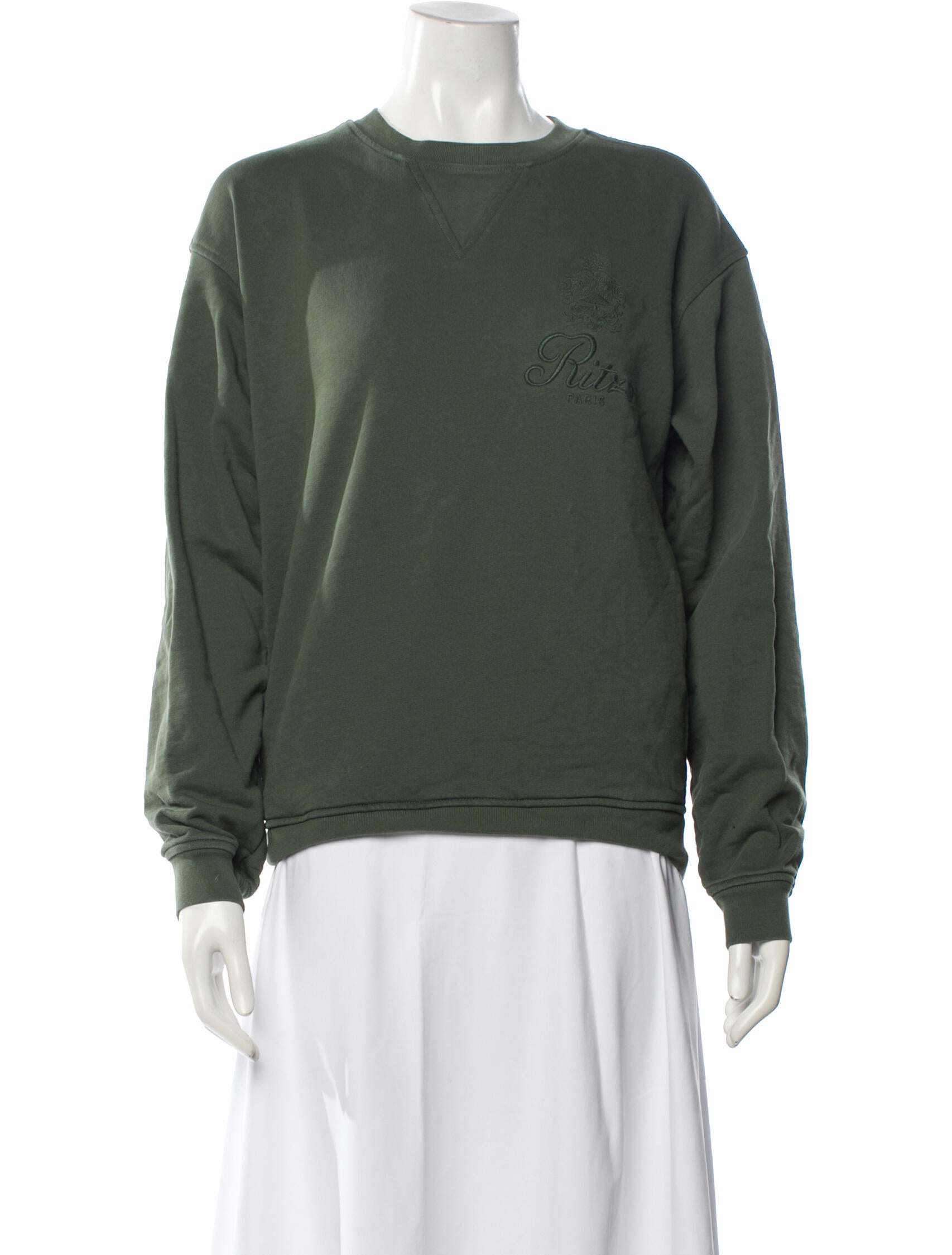 Frame x Ritz Paris Crew Neck Long Sleeve Sweatshirt