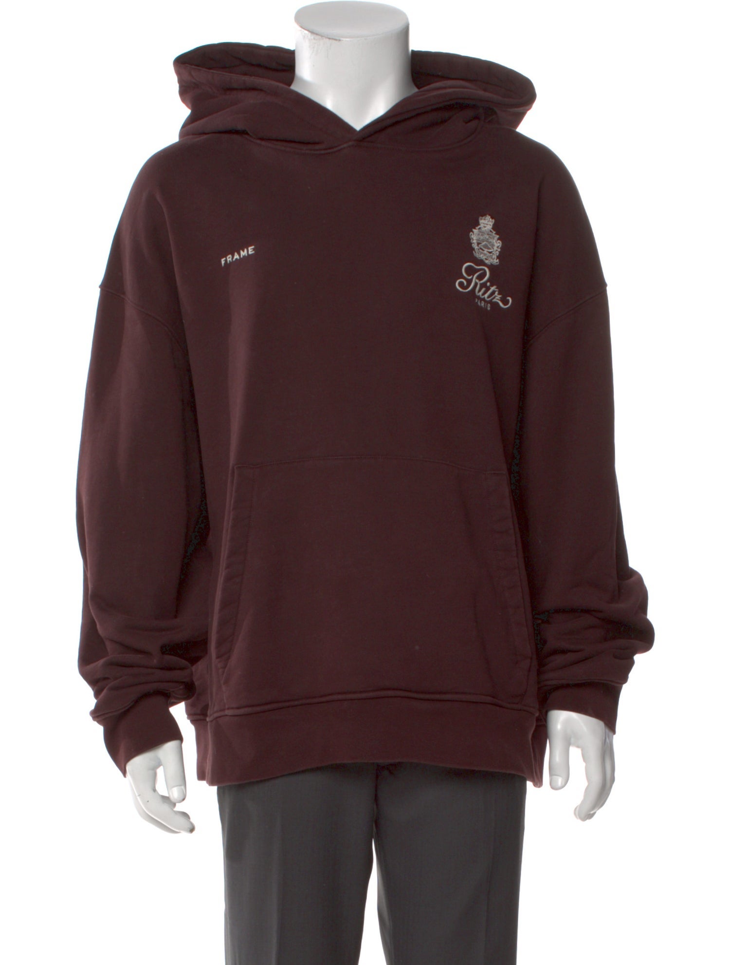 Frame x Ritz Paris Graphic Print Crew Neck Hoodie