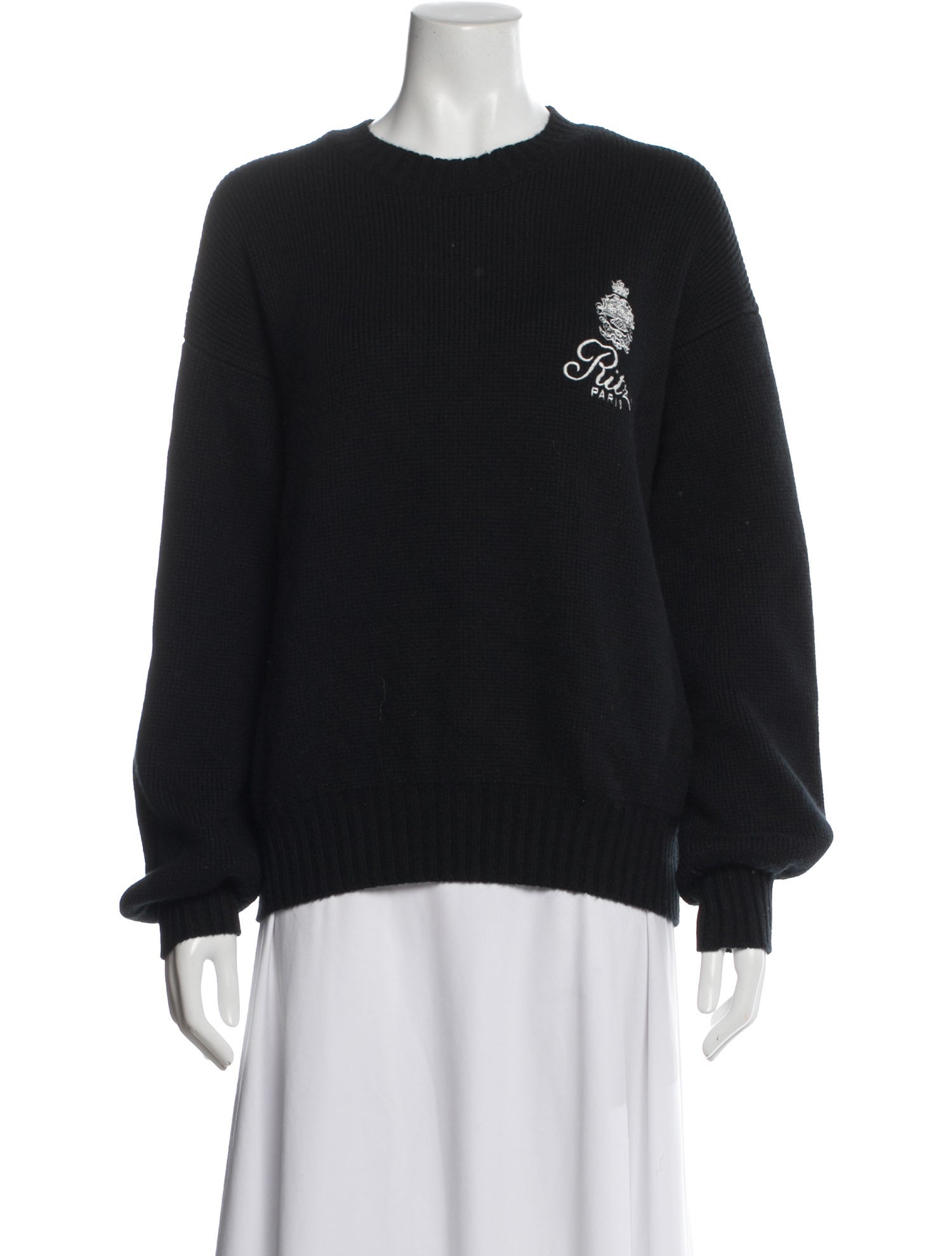 Frame x Ritz Paris Cashmere Graphic Print Sweater