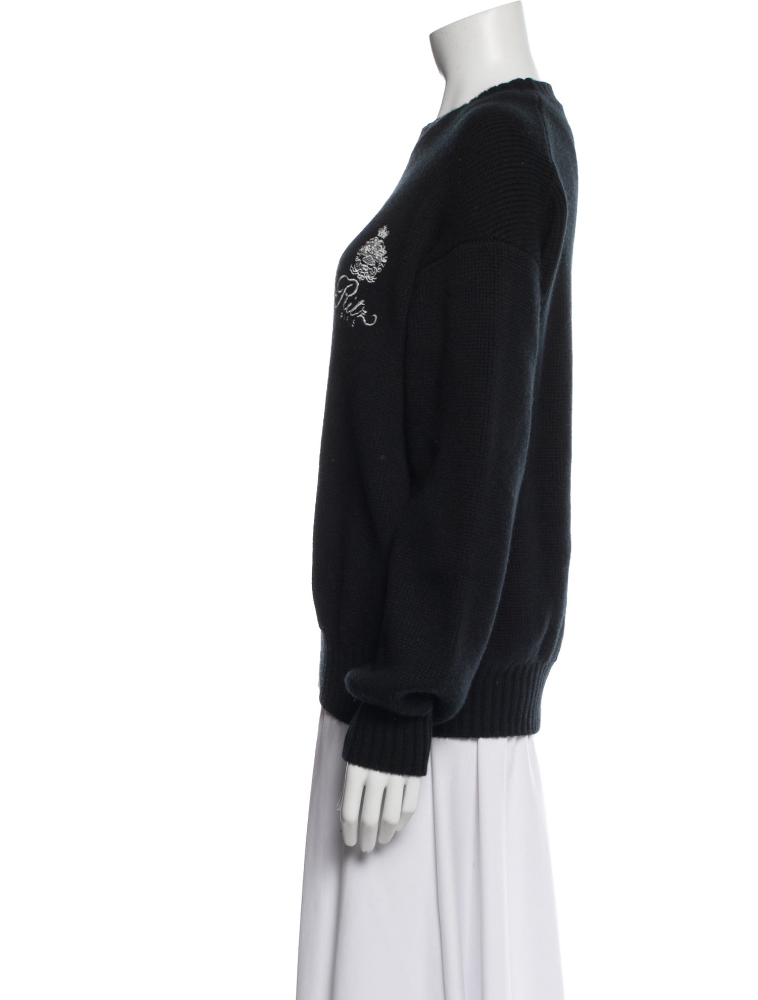 Frame x Ritz Paris Cashmere Graphic Print Sweater