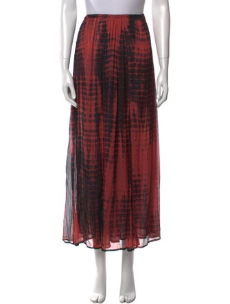 Fara Tie-Dye Print Midi Length Skirt