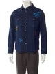 Front Street 8 Graphic Print Long Sleeve Denim Shirt