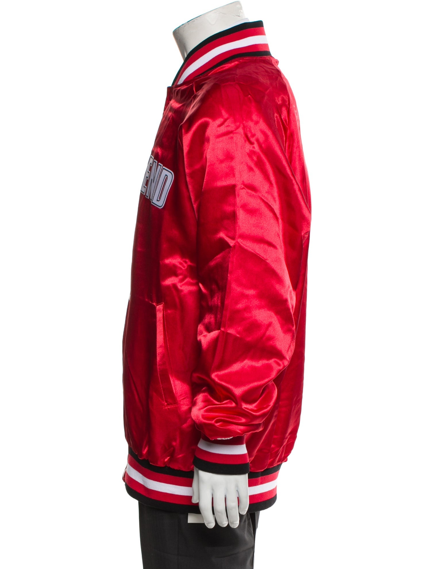 FULL SEND by NELK Graphic Print Varsity Jacket w/ Tags