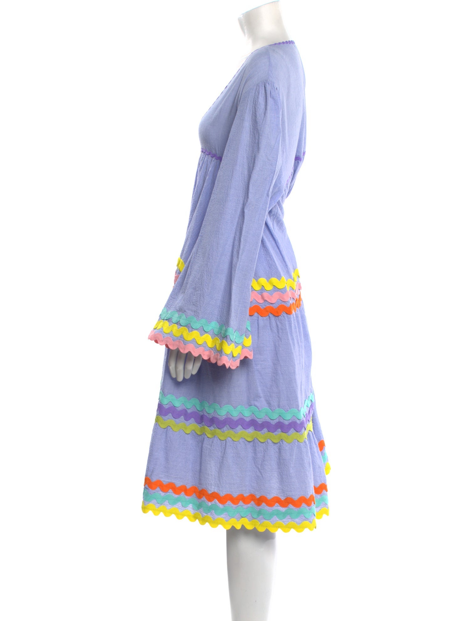 Flora Sardalos Striped Midi Length Dress