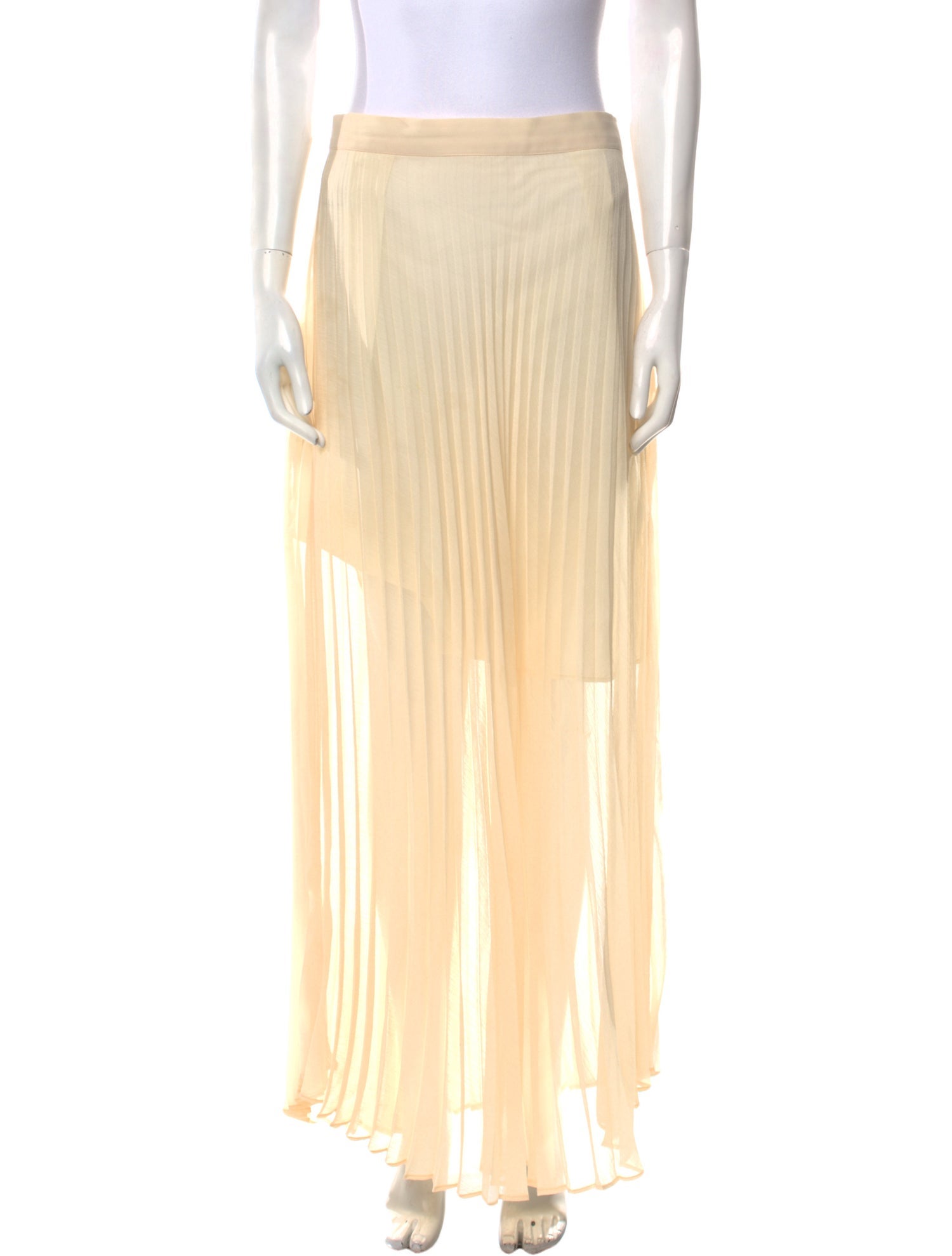 The Frankie Shop Pleated Accents Midi Length Skirt