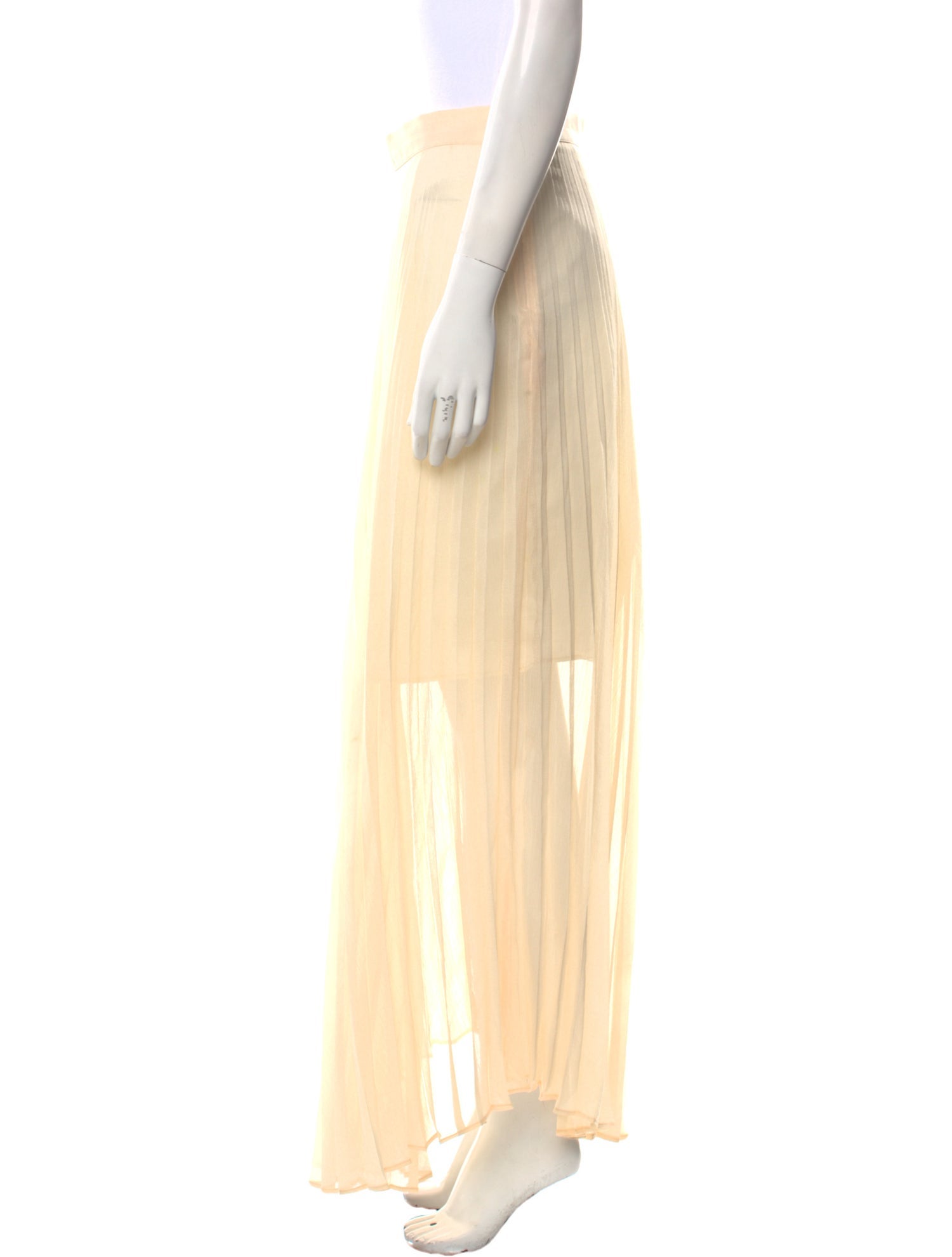 The Frankie Shop Pleated Accents Midi Length Skirt