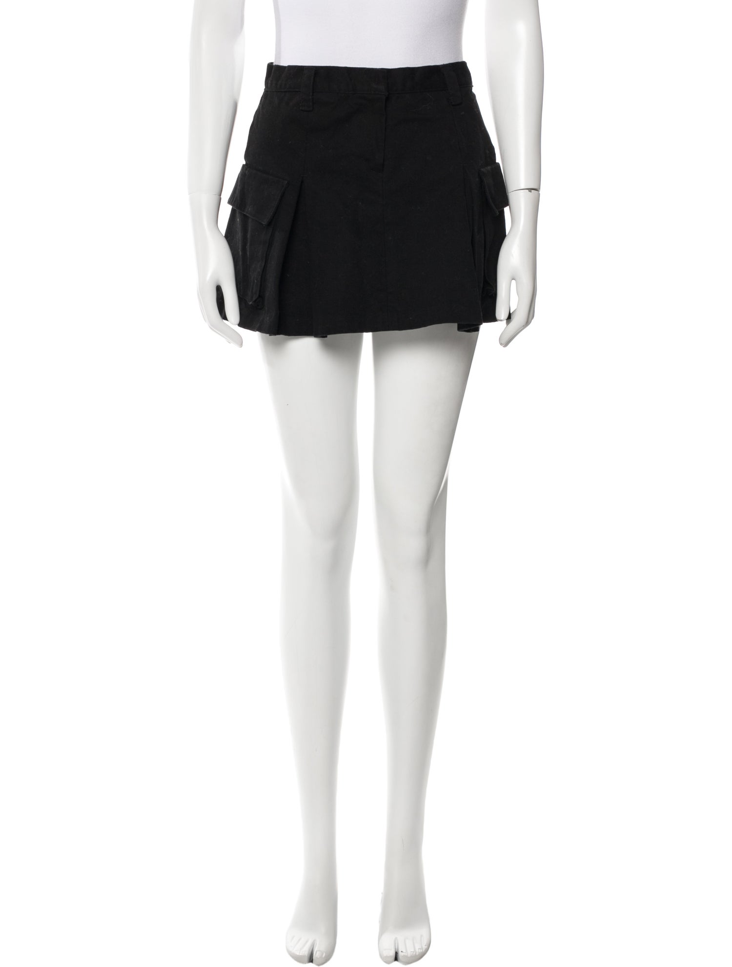 The Frankie Shop Pleated Accents Mini Skirt