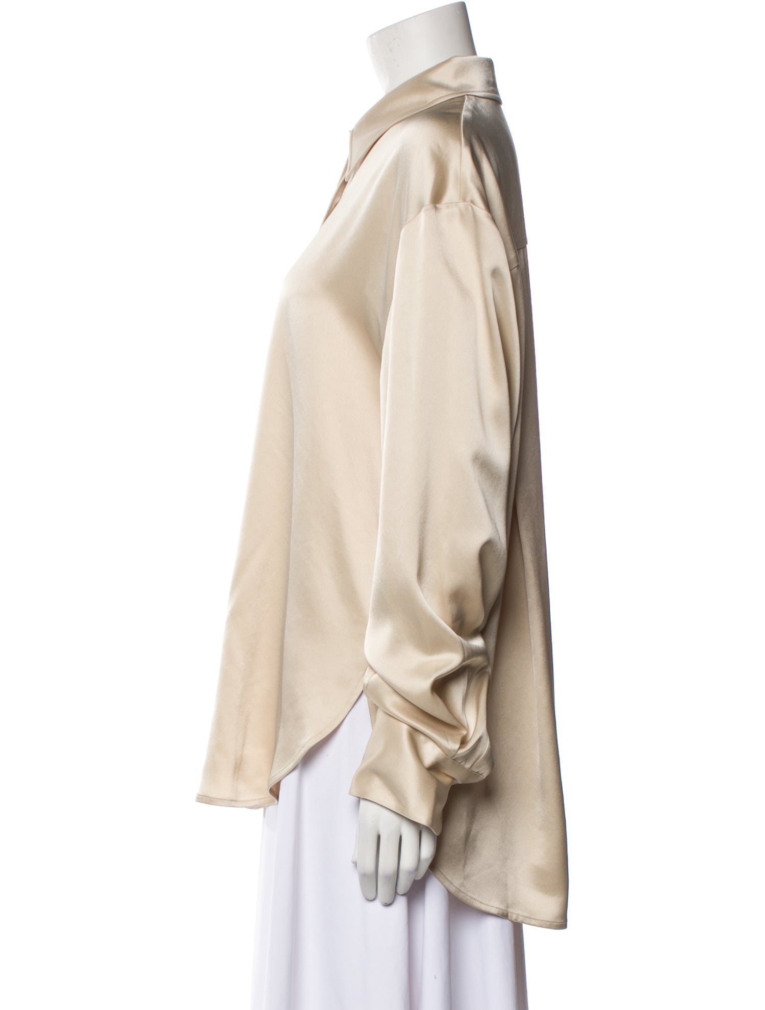 The Frankie Shop Long Sleeve Button-Up Top