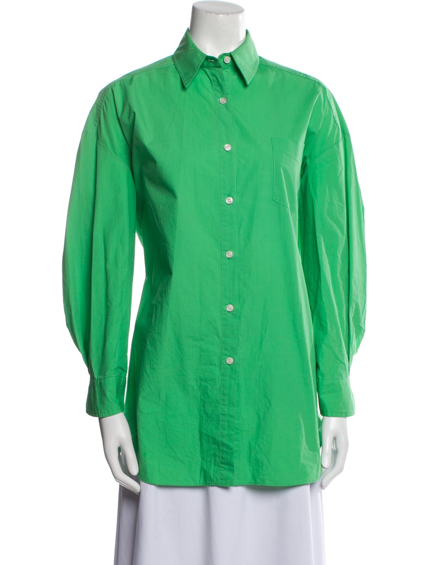The Frankie Shop Long Sleeve Button-Up Top