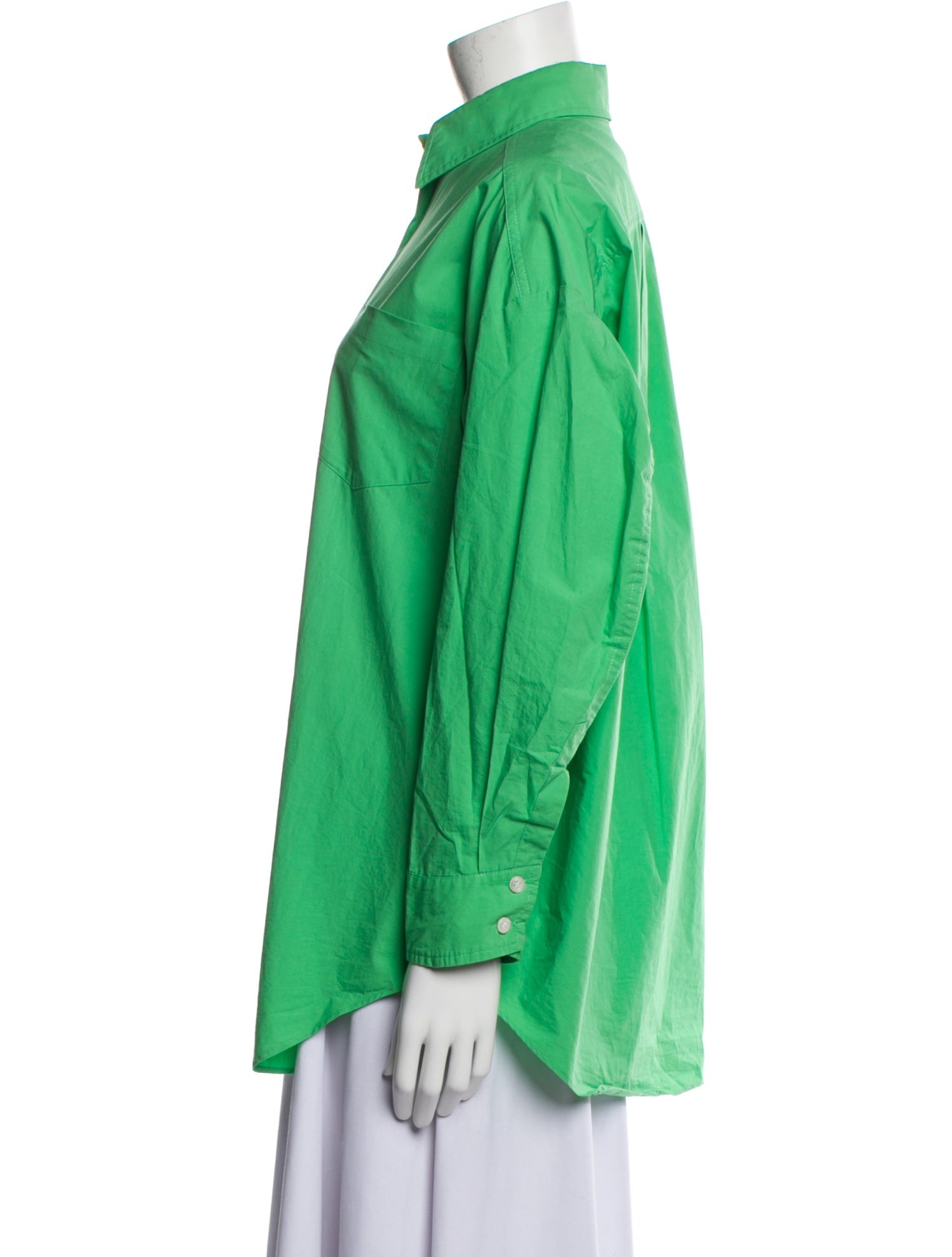 The Frankie Shop Long Sleeve Button-Up Top