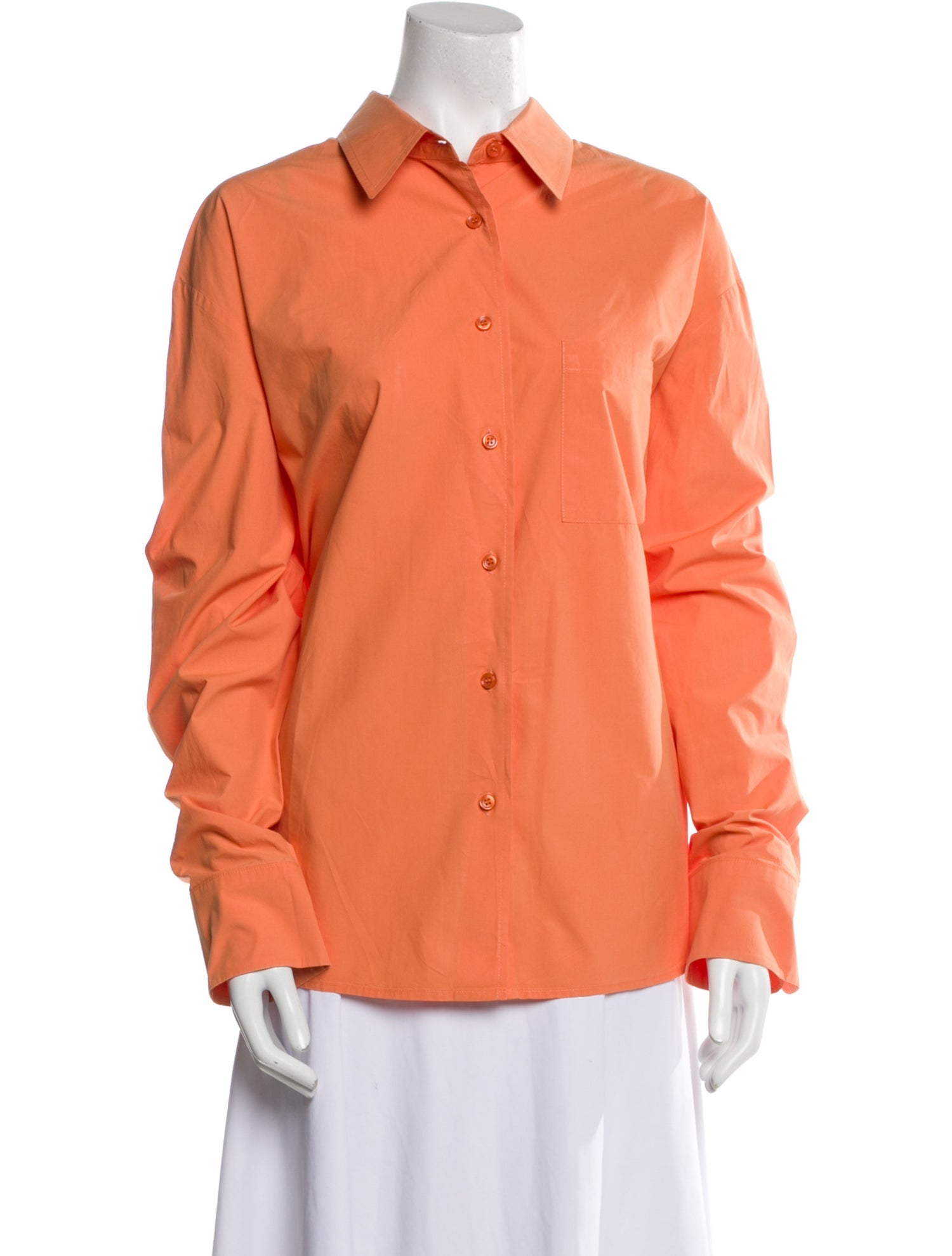 The Frankie Shop Long Sleeve Button-Up Top