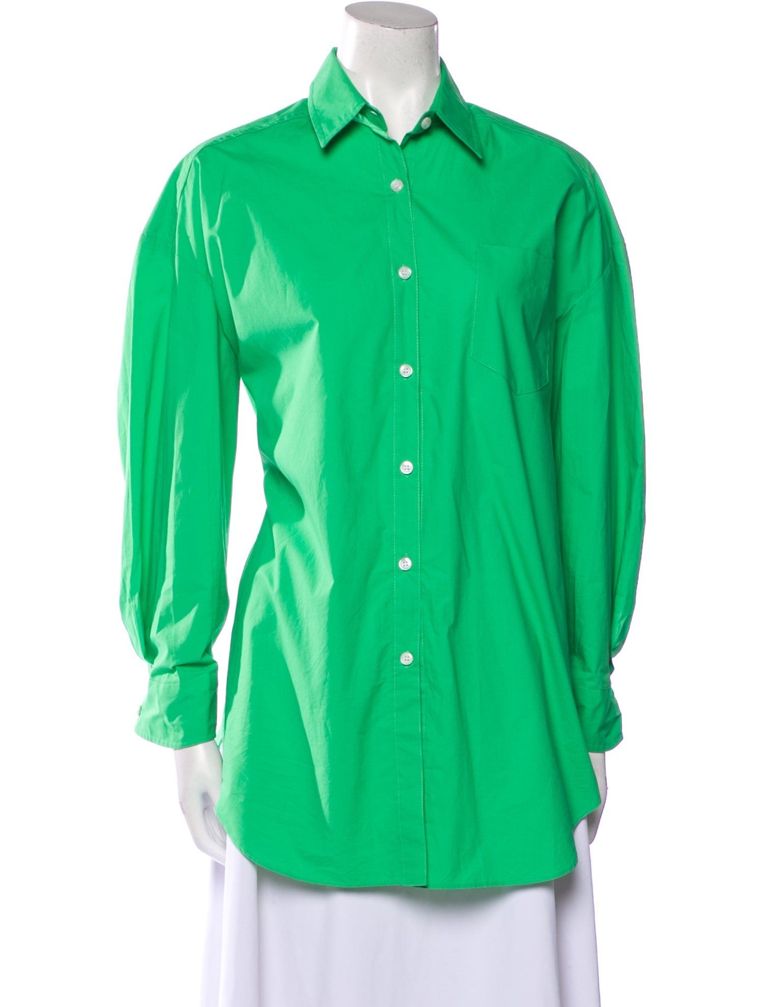 The Frankie Shop Long Sleeve Button-Up Top