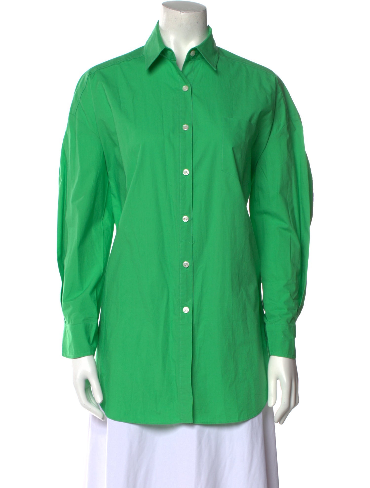 The Frankie Shop Long Sleeve Button-Up Top