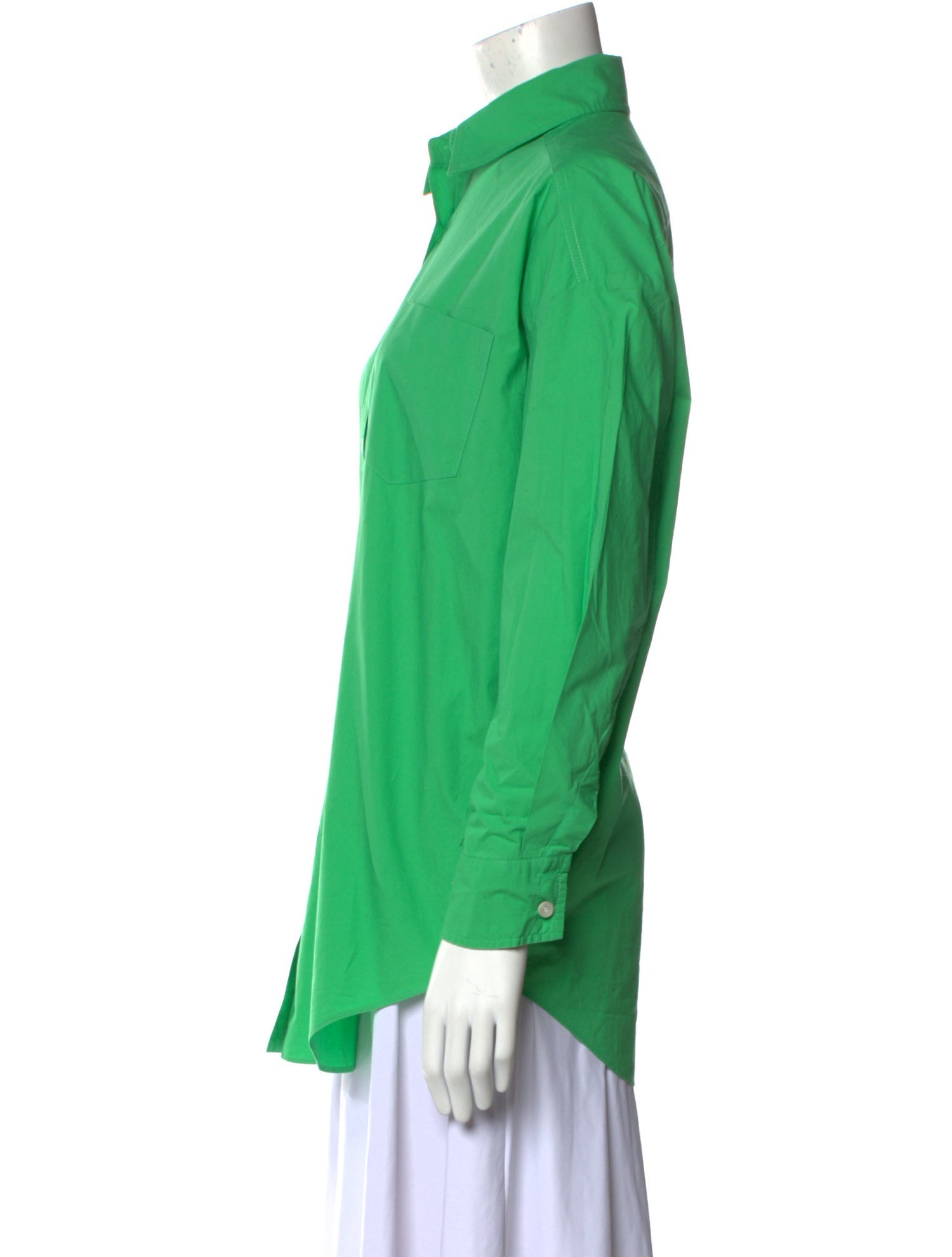 The Frankie Shop Long Sleeve Button-Up Top