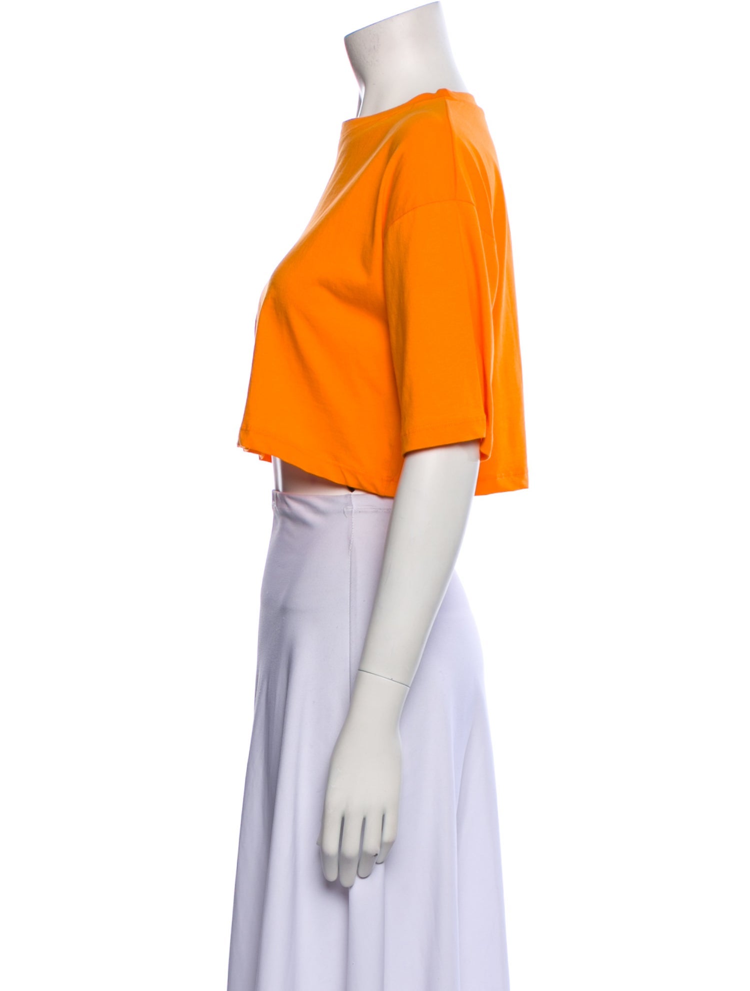 The Frankie Shop Crew Neck Short Sleeve Crop Top