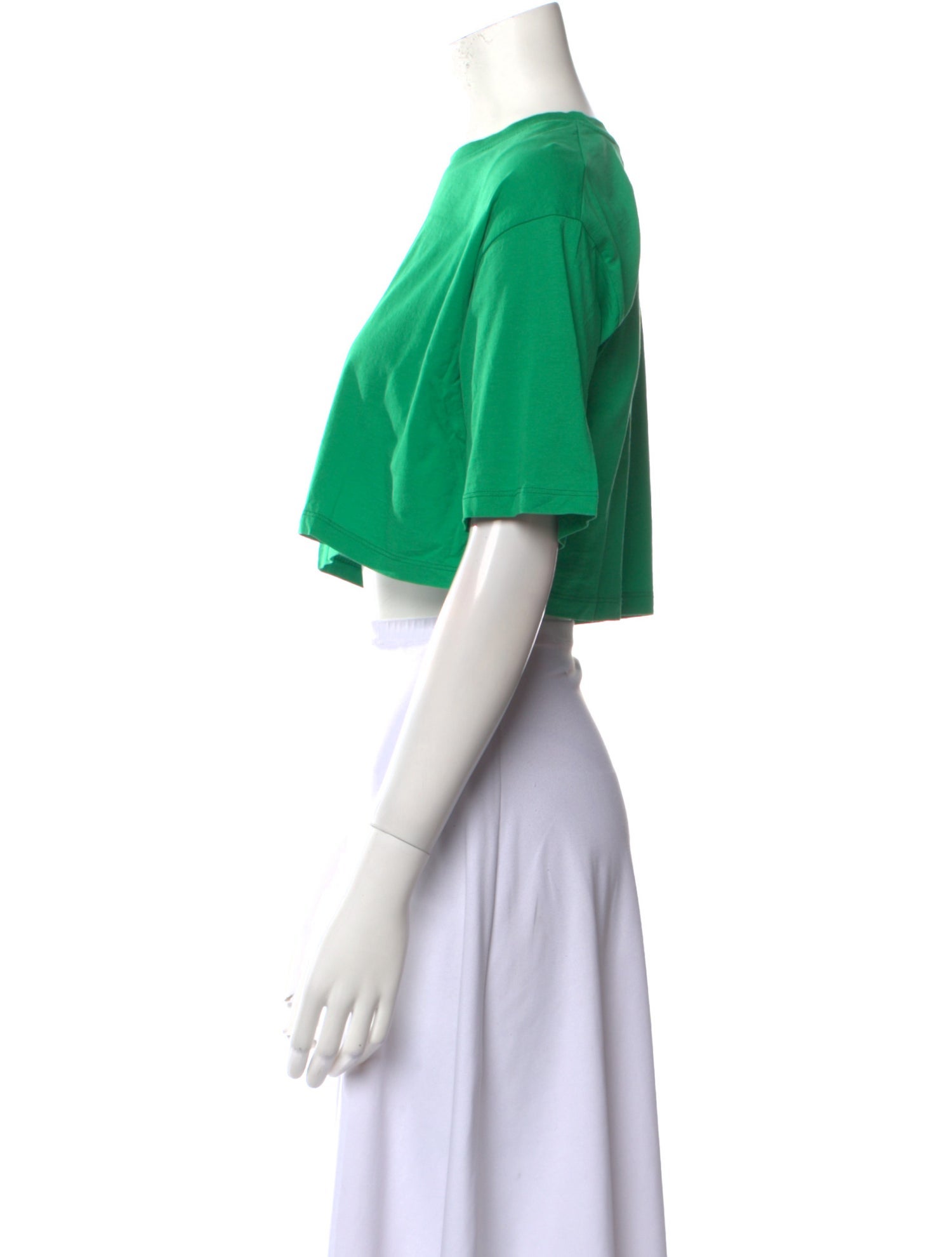 The Frankie Shop Bateau Neckline Short Sleeve Crop Top