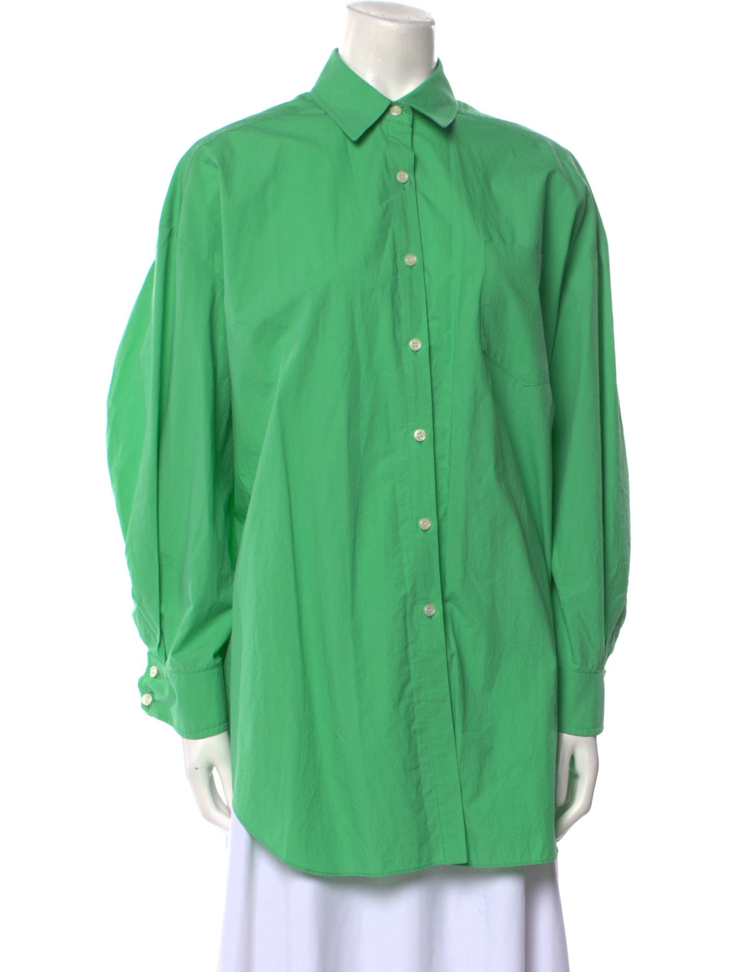 The Frankie Shop Long Sleeve Button-Up Top