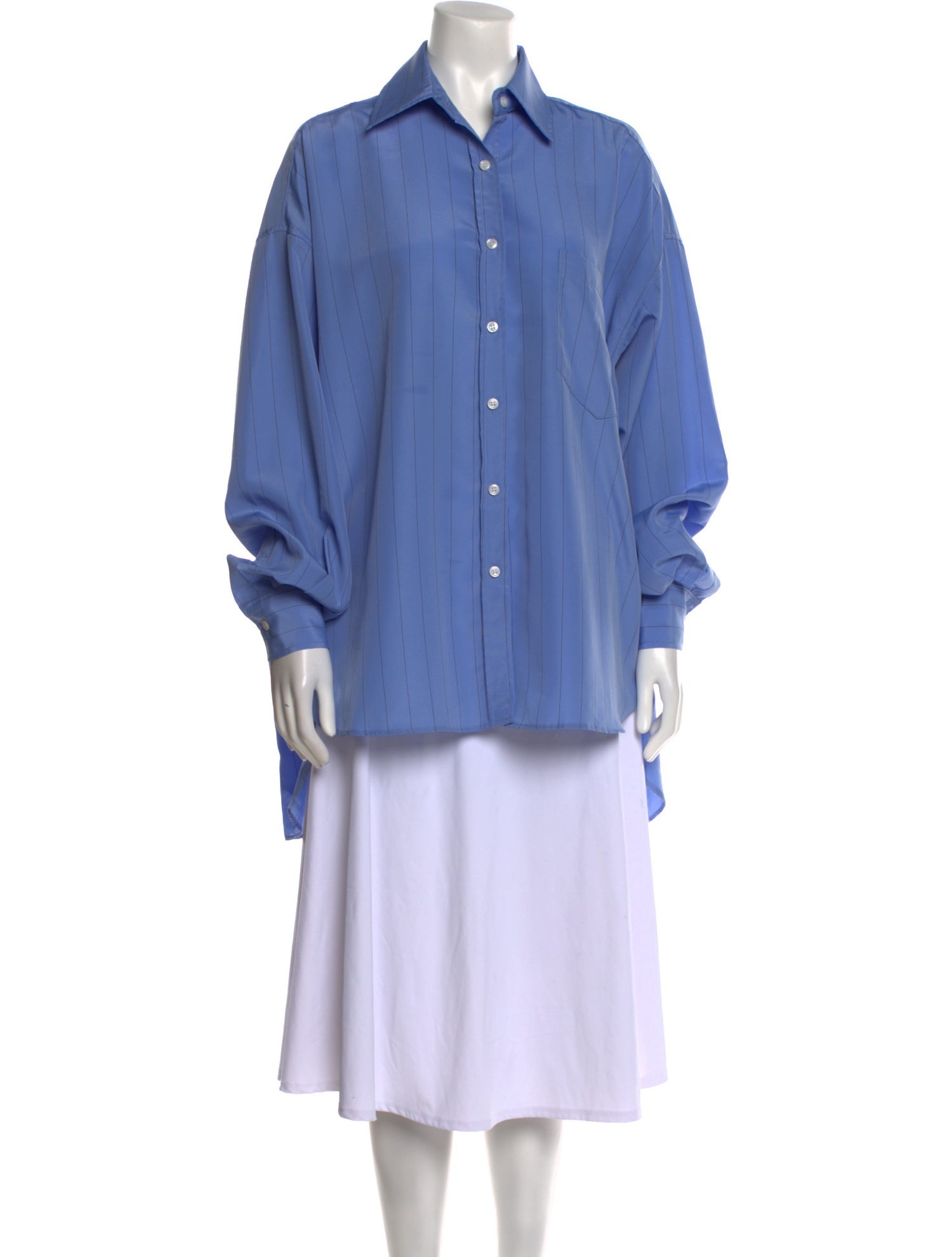 The Frankie Shop Long Sleeve Button-Up Top