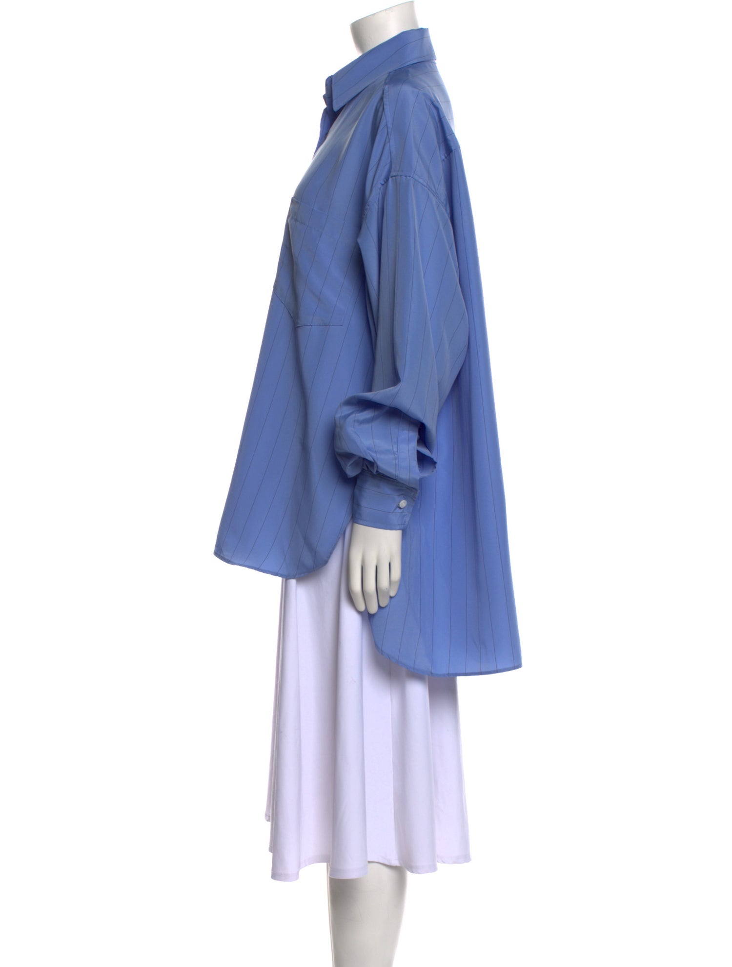 The Frankie Shop Long Sleeve Button-Up Top