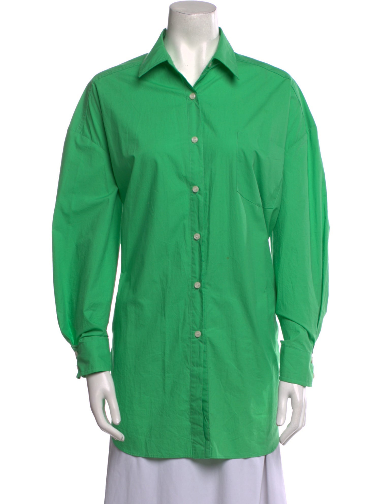 The Frankie Shop Long Sleeve Button-Up Top