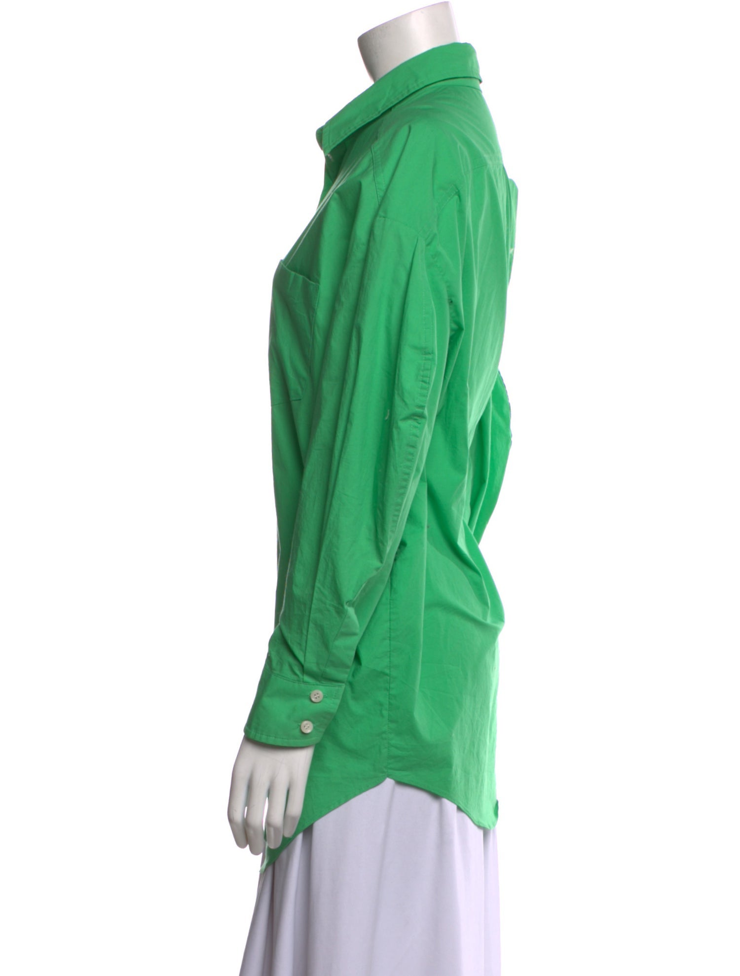 The Frankie Shop Long Sleeve Button-Up Top