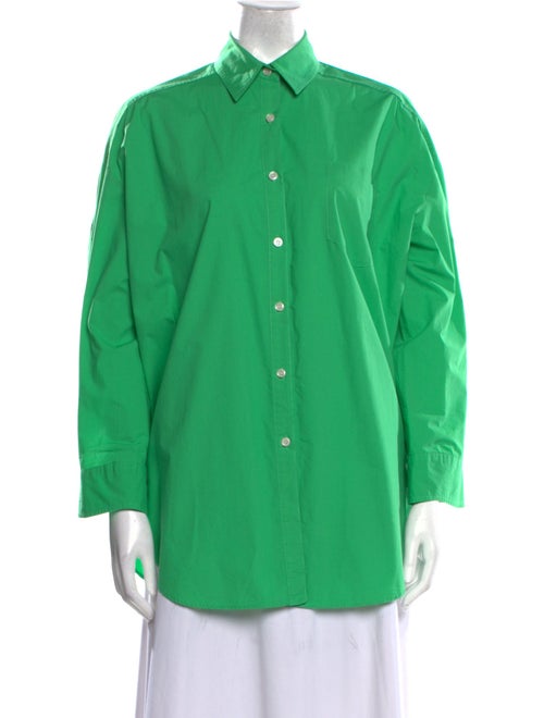 The Frankie Shop Long Sleeve Button-Up Top