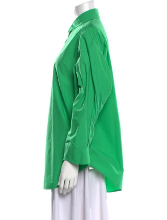 The Frankie Shop Long Sleeve Button-Up Top