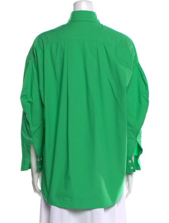 The Frankie Shop Long Sleeve Button-Up Top