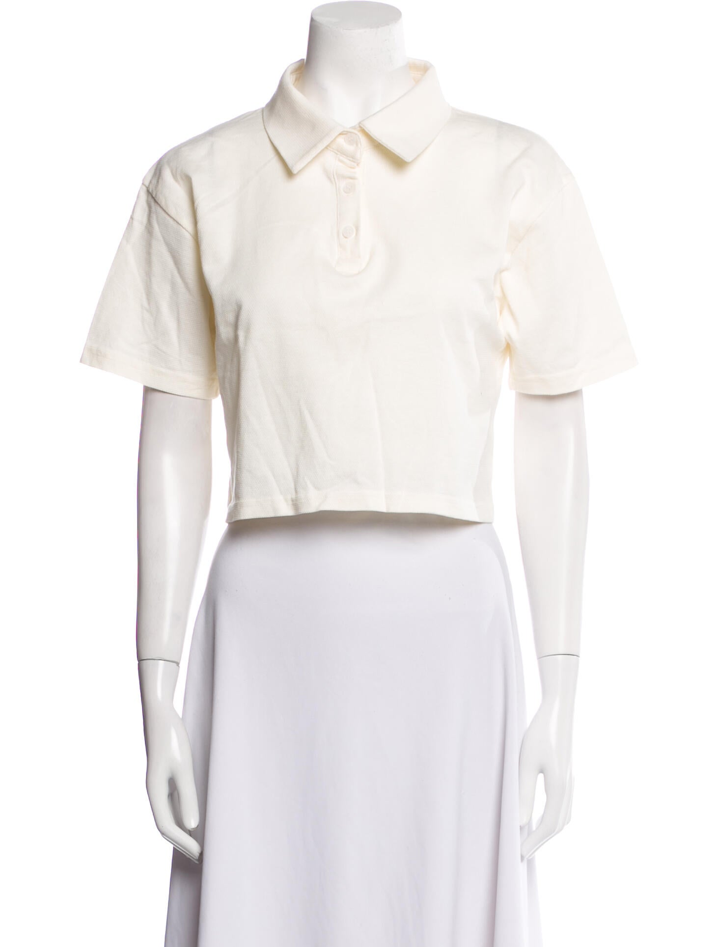 The Frankie Shop Short Sleeve Crop Top